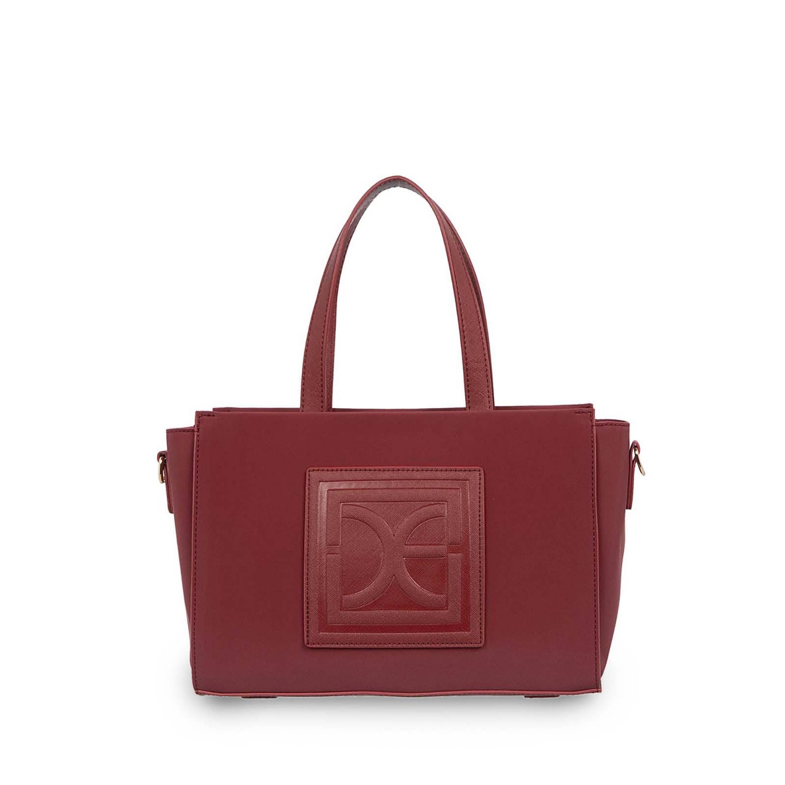 Bolsa Cloe Tote Textil color Rojo Tinto