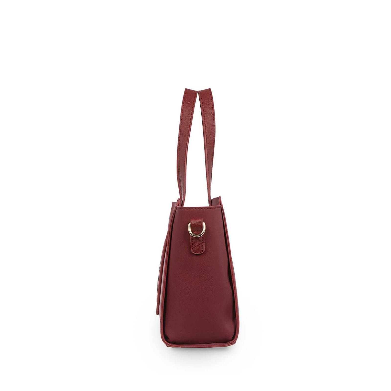 Bolsa Cloe Tote Textil color Rojo Tinto
