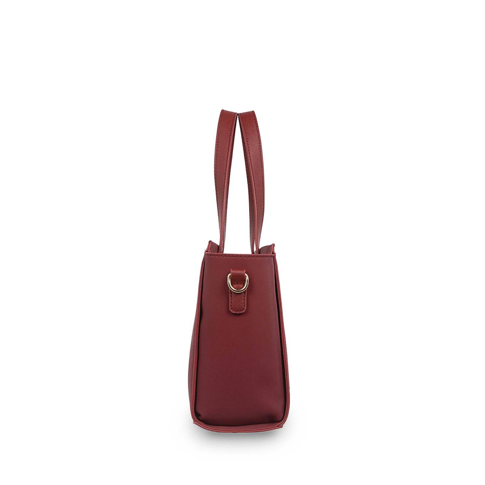 Bolsa Cloe Tote Textil color Rojo Tinto