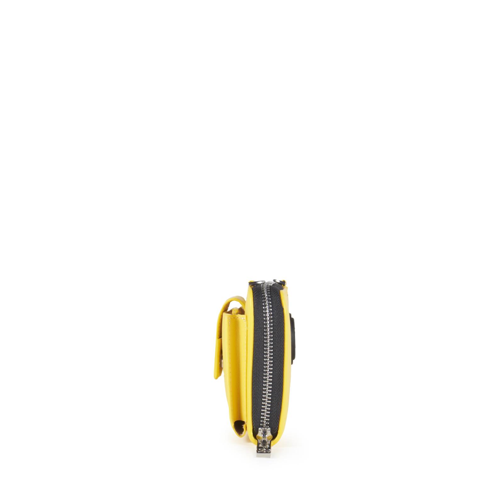 Cartera Cloe Grande Cierre Sencillo Doble Función color Amarillo