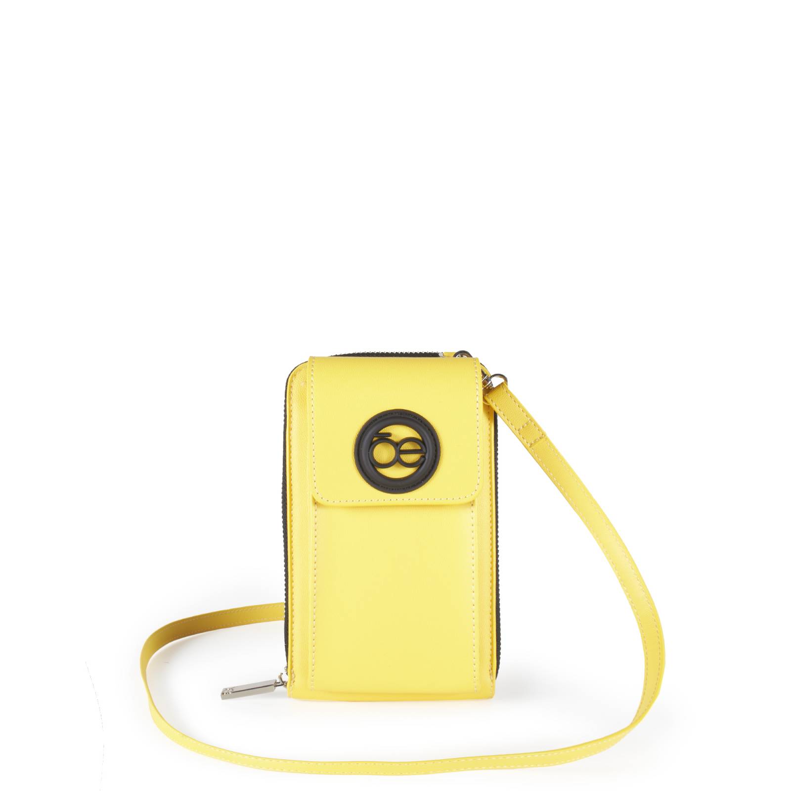 Cartera Cloe Grande Vertical Porta Celular color Amarillo