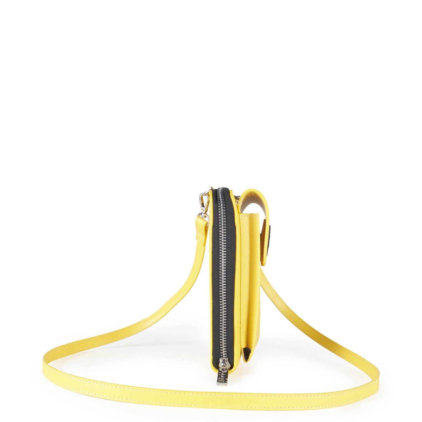 Cartera Cloe Grande Vertical Porta Celular color Amarillo