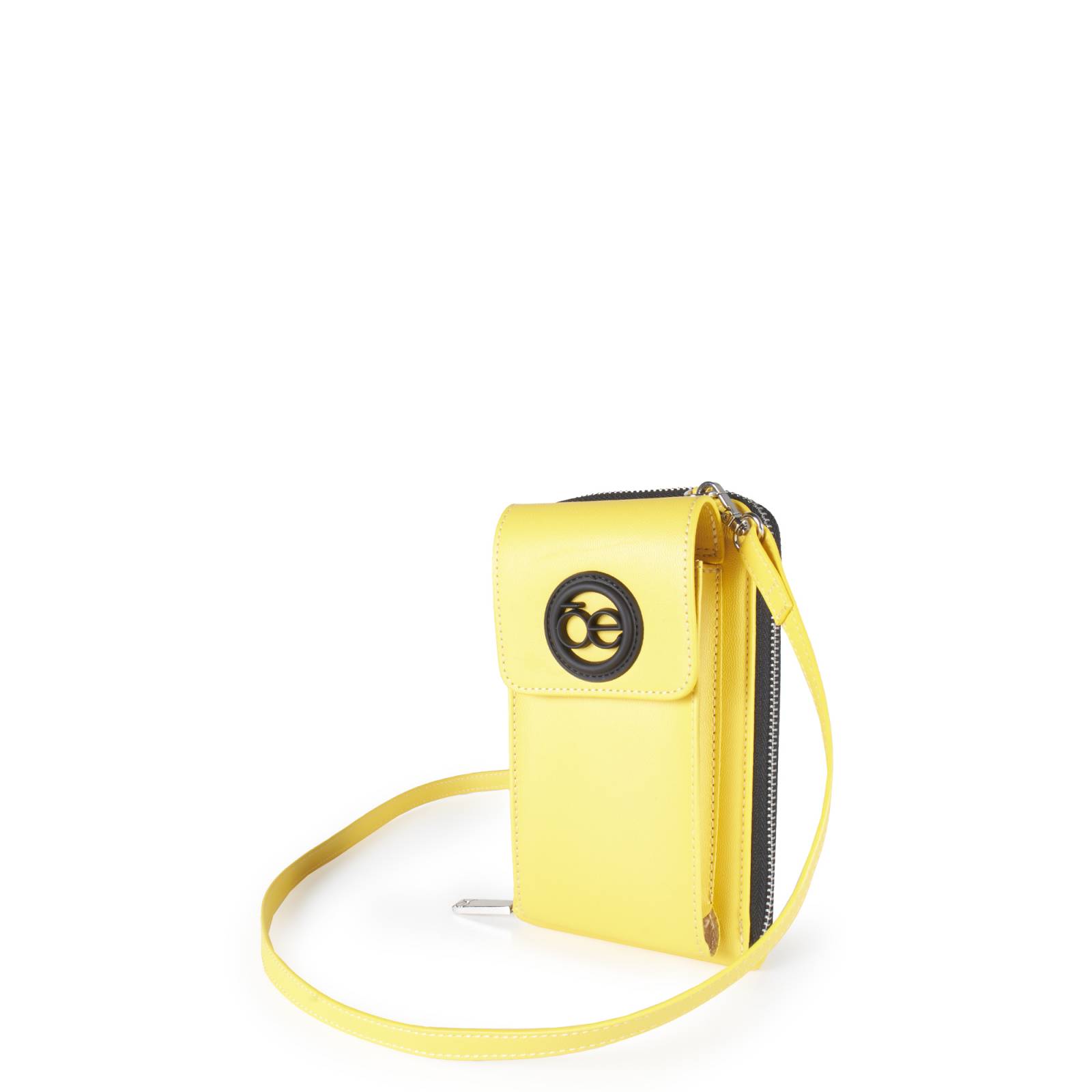 Cartera Cloe Grande Vertical Porta Celular color Amarillo