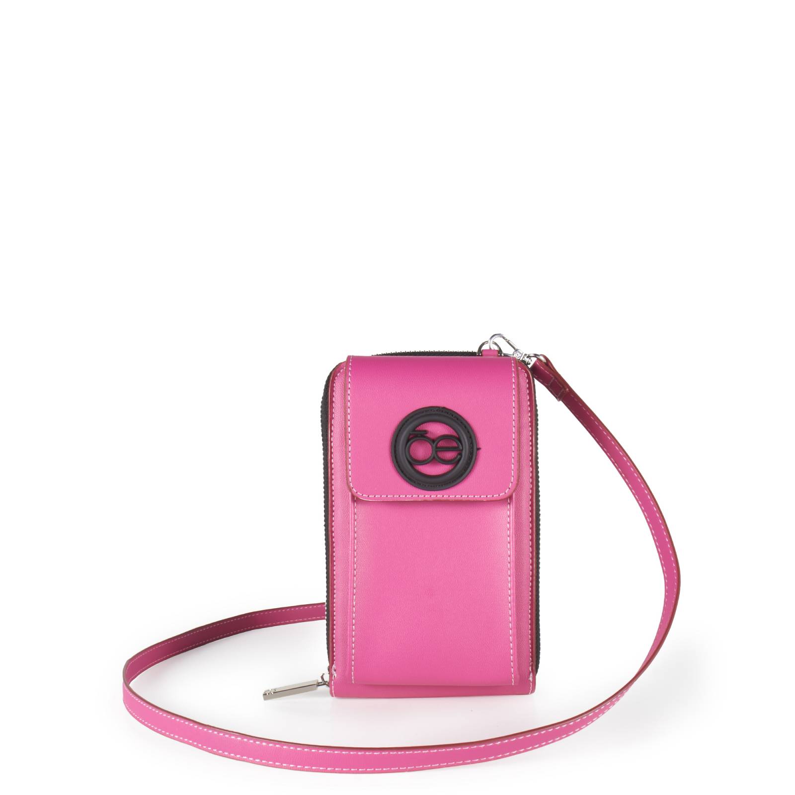 Cartera Cloe Grande Vertical Porta Celular color Magenta