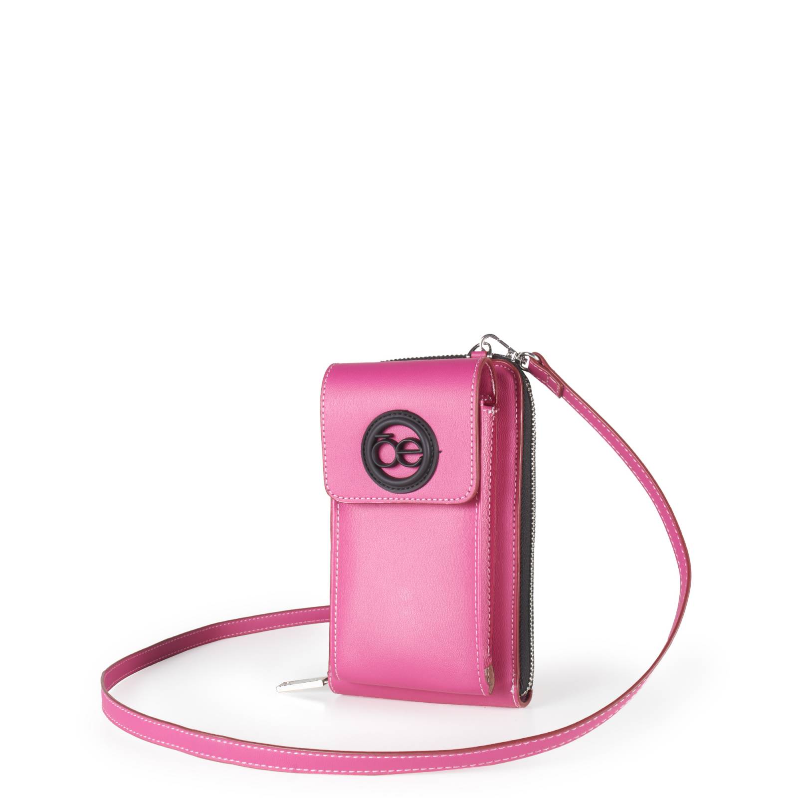 Cartera Cloe Grande Vertical Porta Celular color Magenta