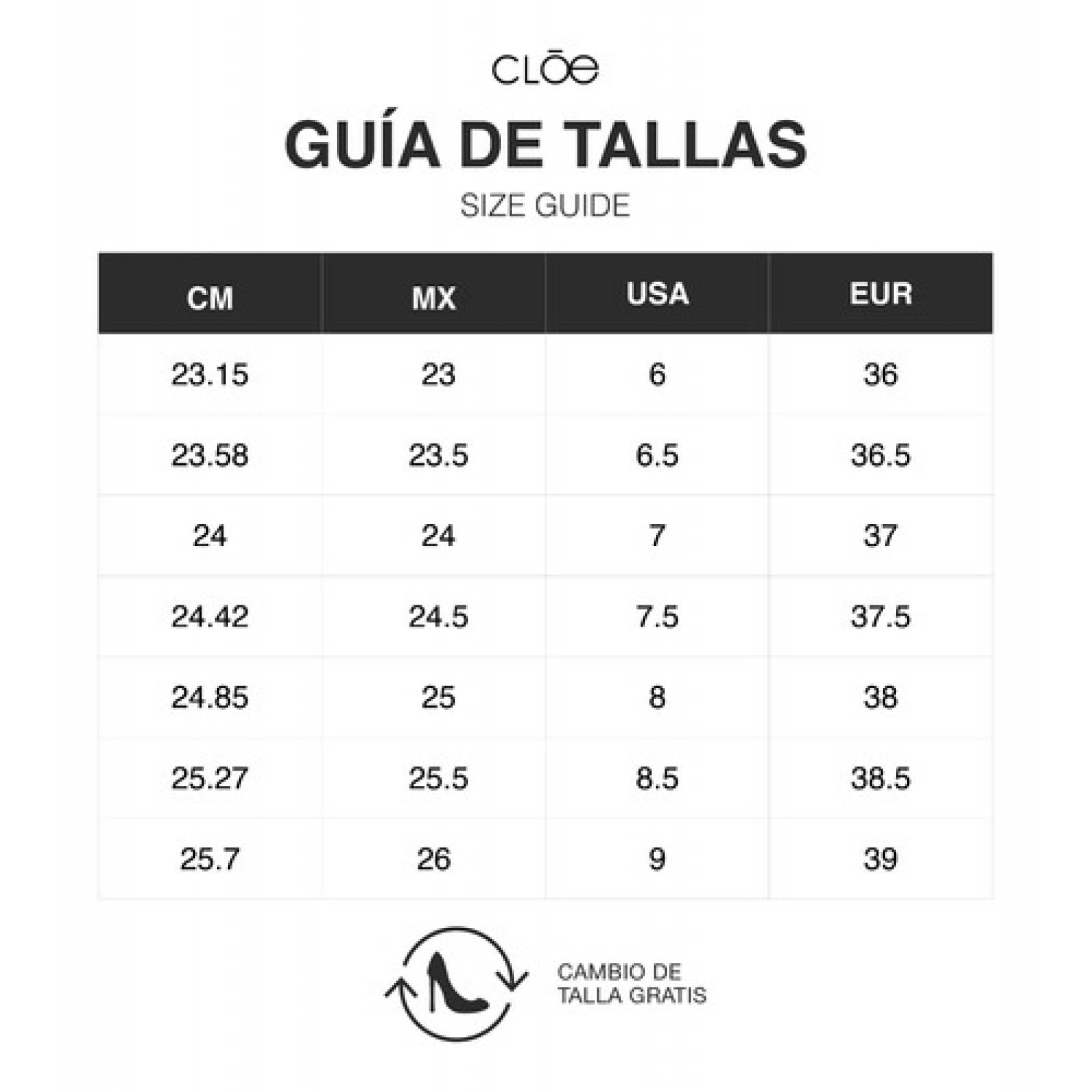 Zapatilla Cloe Puntal Tacón Metálico color Negro