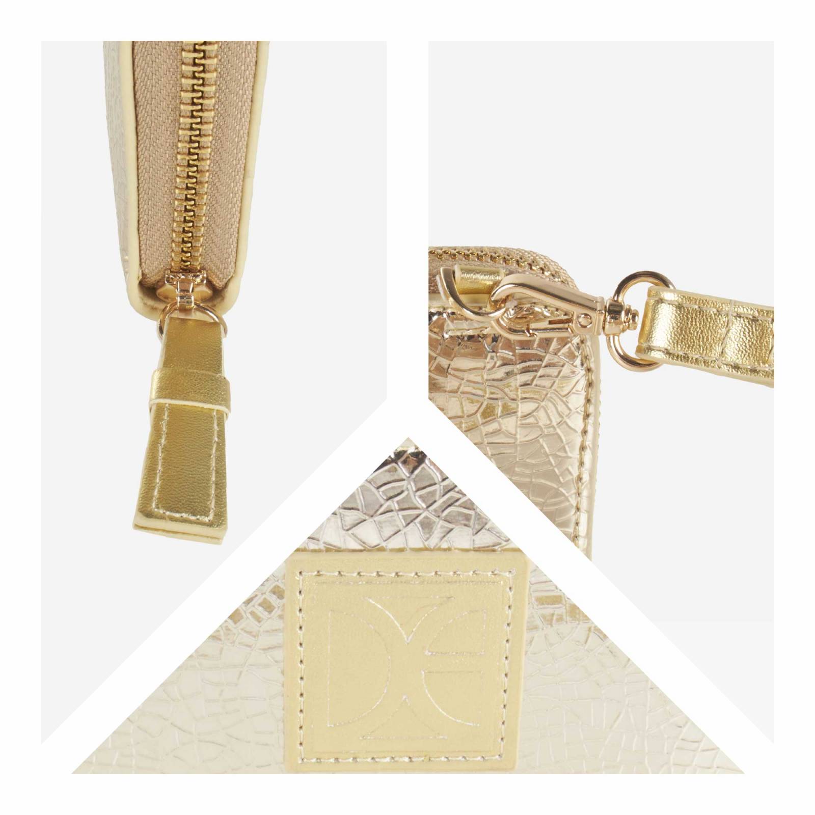 Cartera Cloe Para Mujer Chica Cierre Sencillo Doble Función