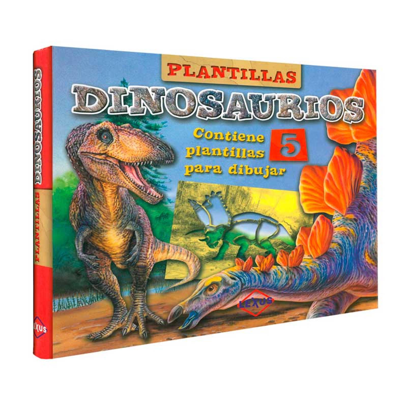 Plantillas Dinosaurios- Libro Para Dibujar + Sténciles