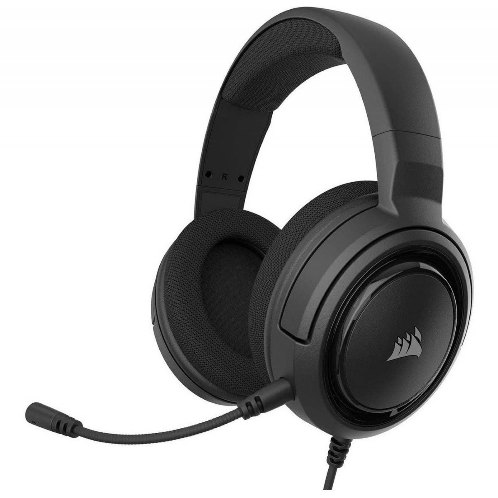 Diadema Corsair Hs35 Stereo Gaming Headset 3.5mm Carbon