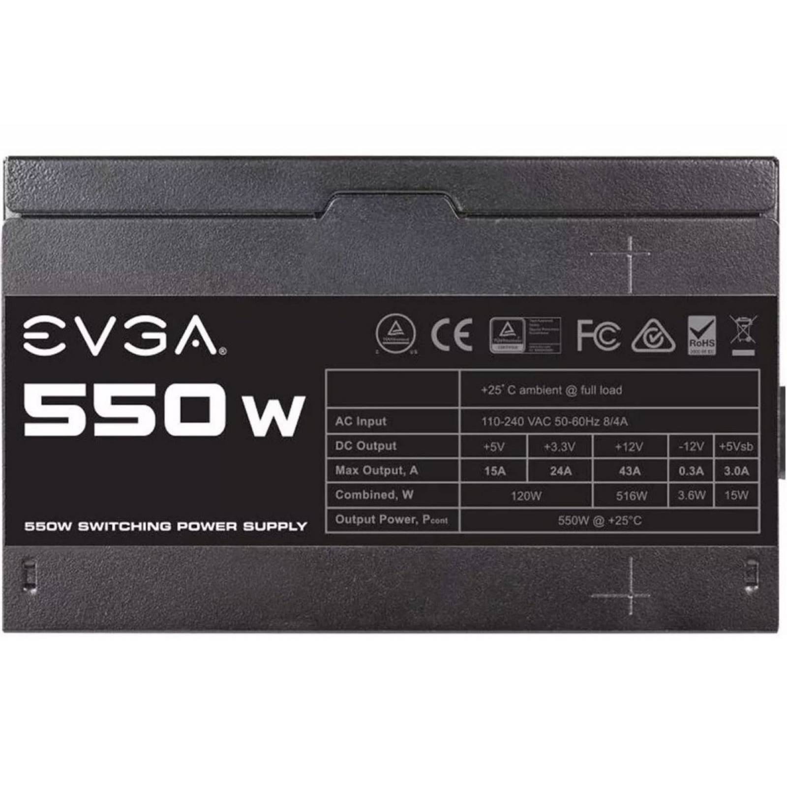 Fuente De Poder Pc 550w Gamer Evga 100-n1-0550-l1 Atx