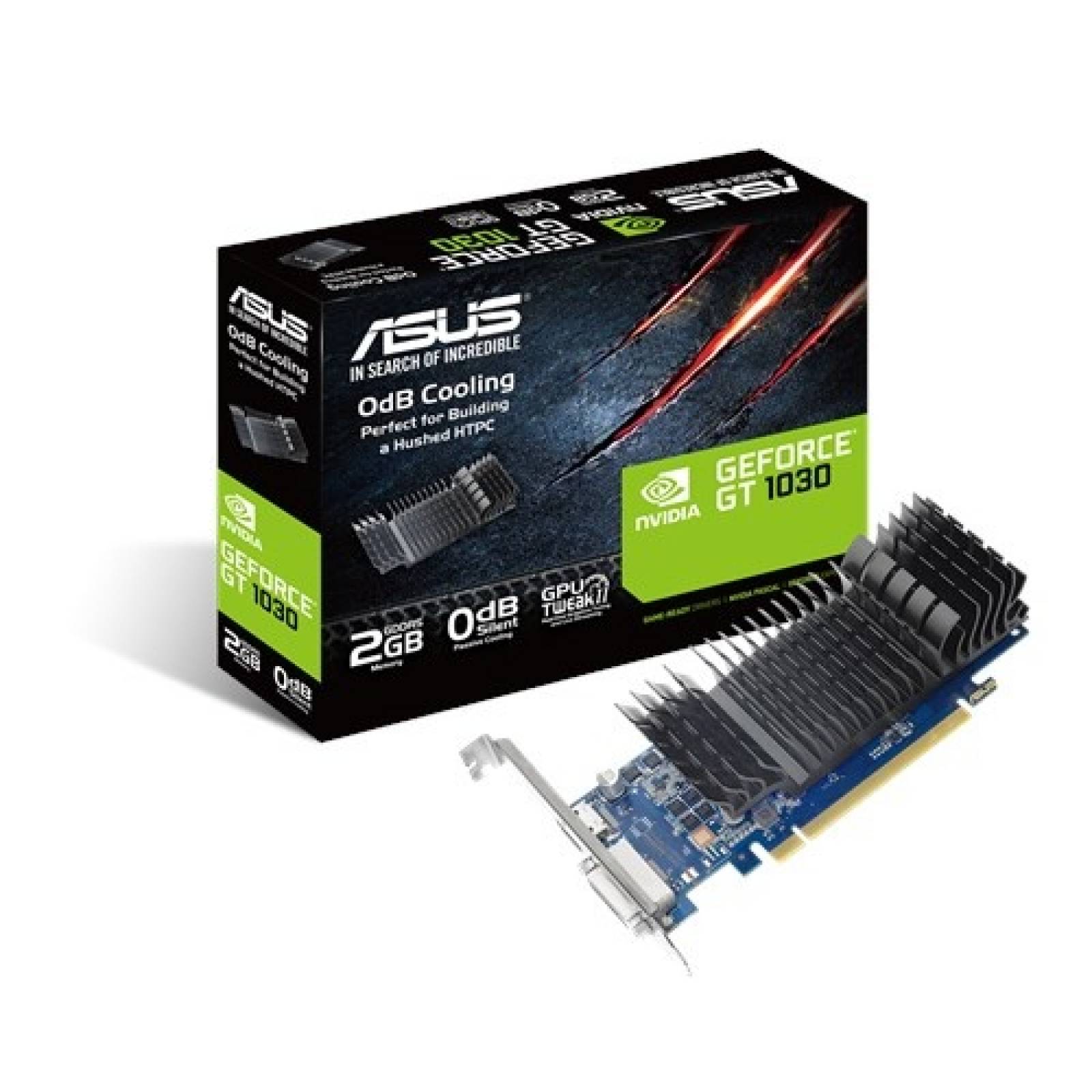 Tarjeta de Video ASUS NVIDIA GeForce GT 1030, 2GB 64-bit GDDR5, PCI Express 3.0