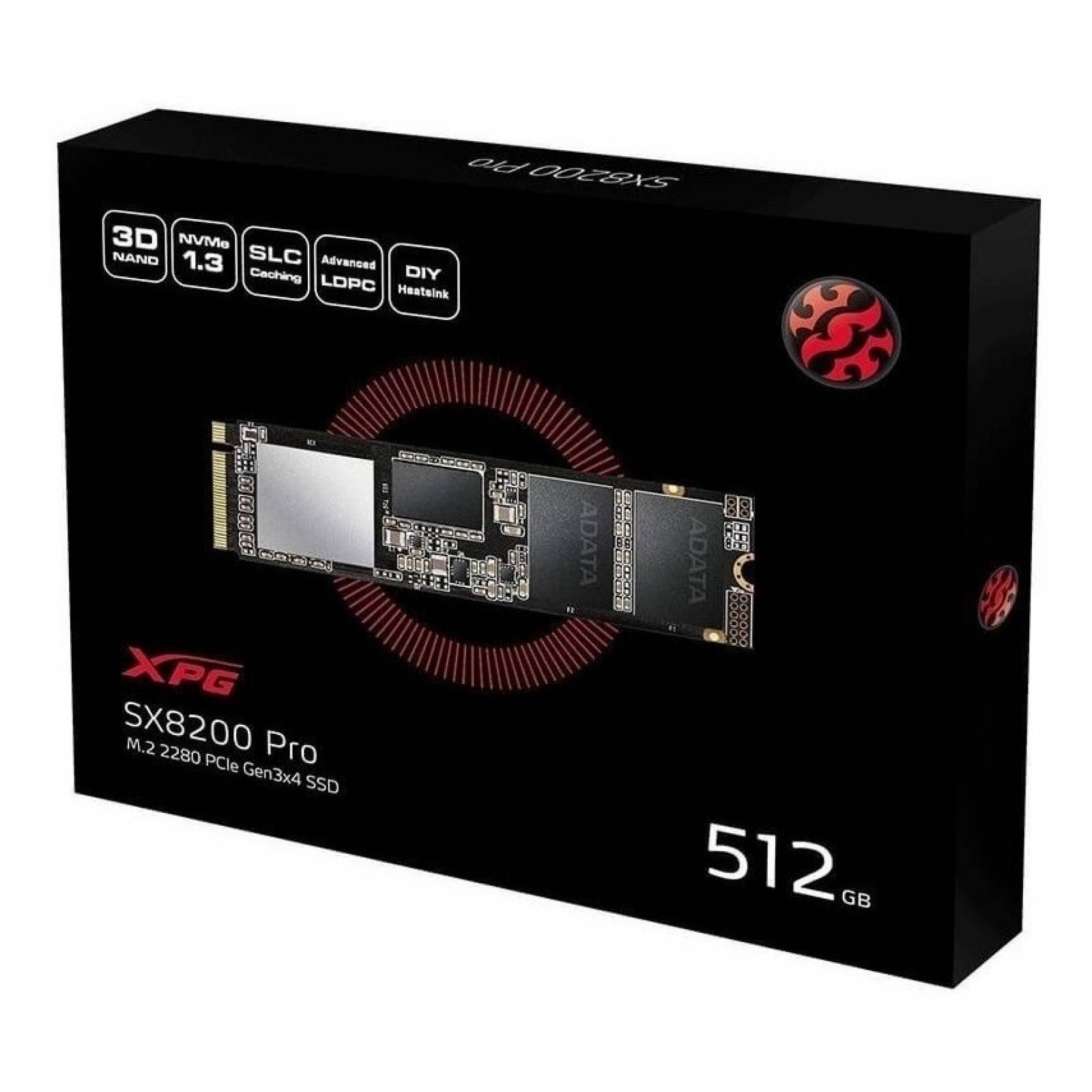 Ssd M.2 Adata Xpg Asx8200 Pro 512gb Sx8200pnp 512gt C /v /v