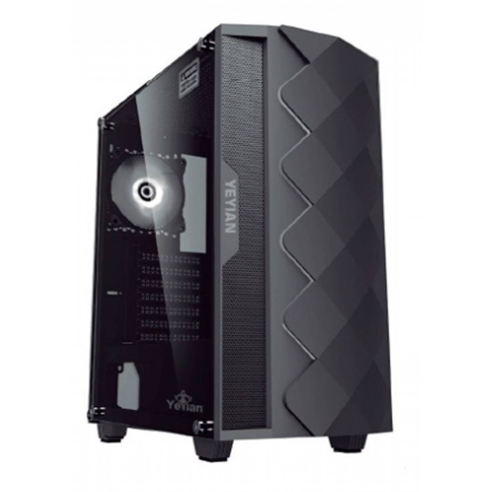 Gabinete Yeyian Yga-49701 Abyss 2500 Atx Rgb Usb Negro