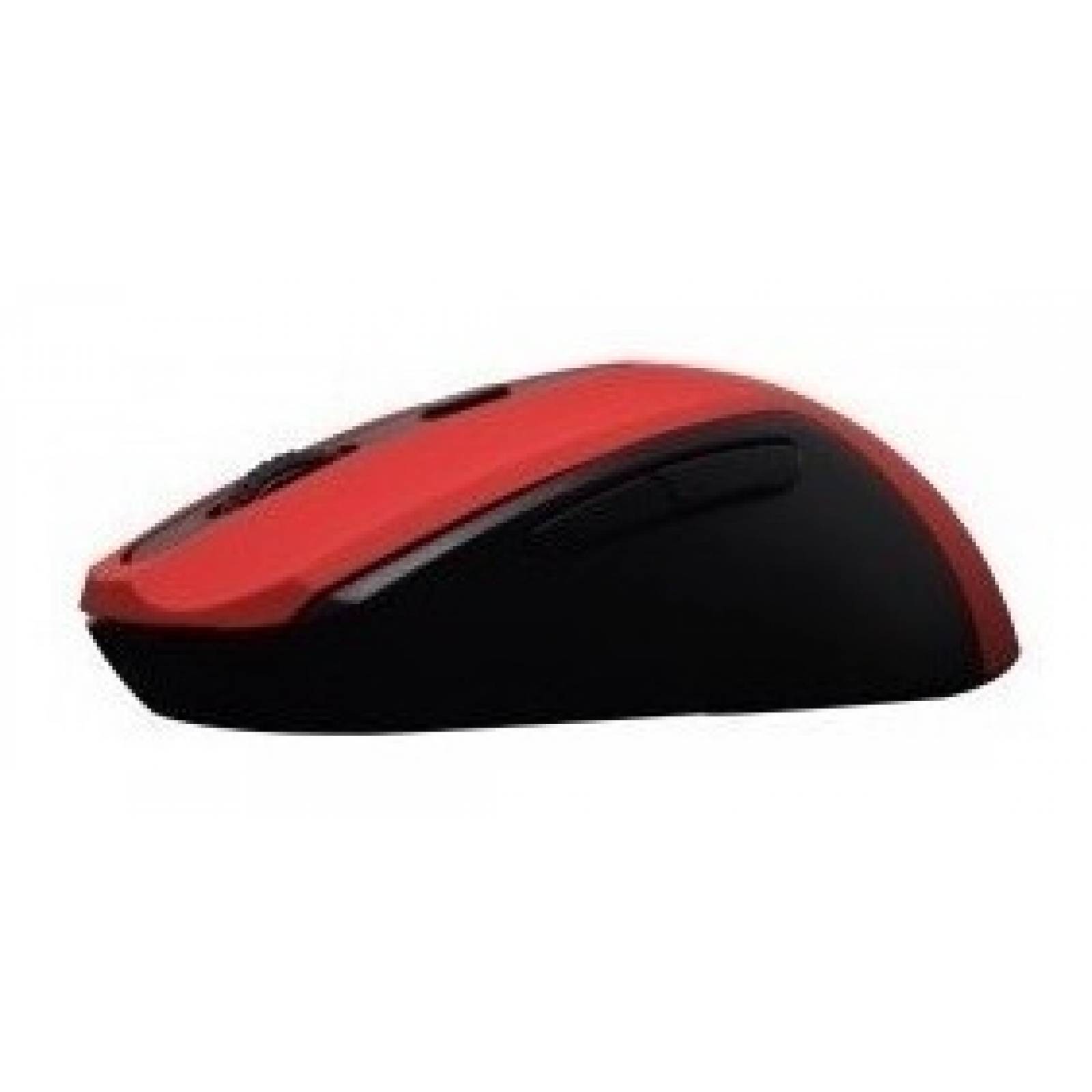 Mouse Rojo Usb Pc Lap 2400dpi Inalambrico 10 Mts 6 Botones