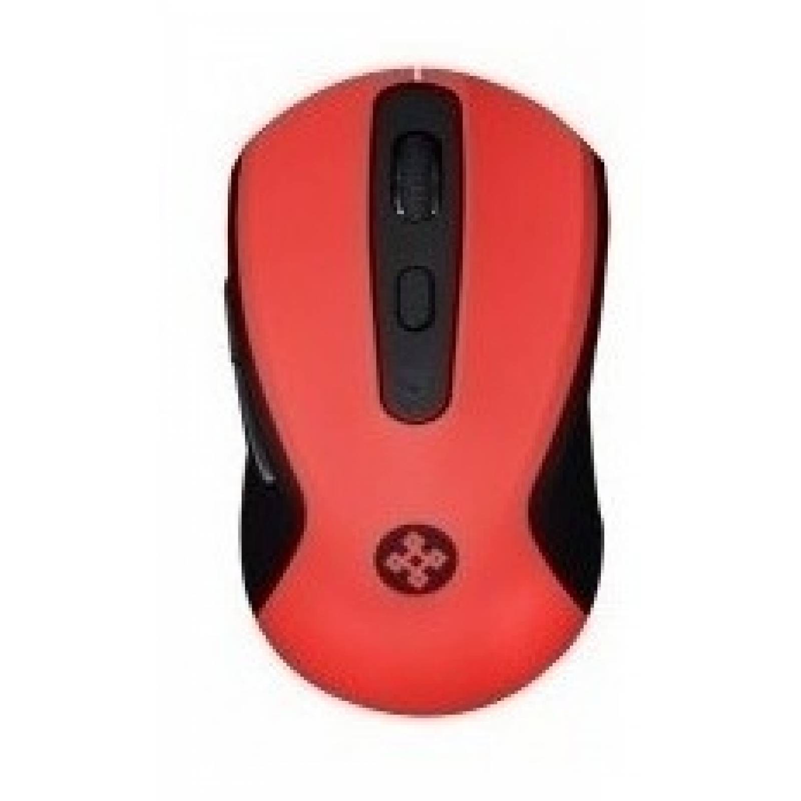 Mouse Rojo Usb Pc Lap 2400dpi Inalambrico 10 Mts 6 Botones