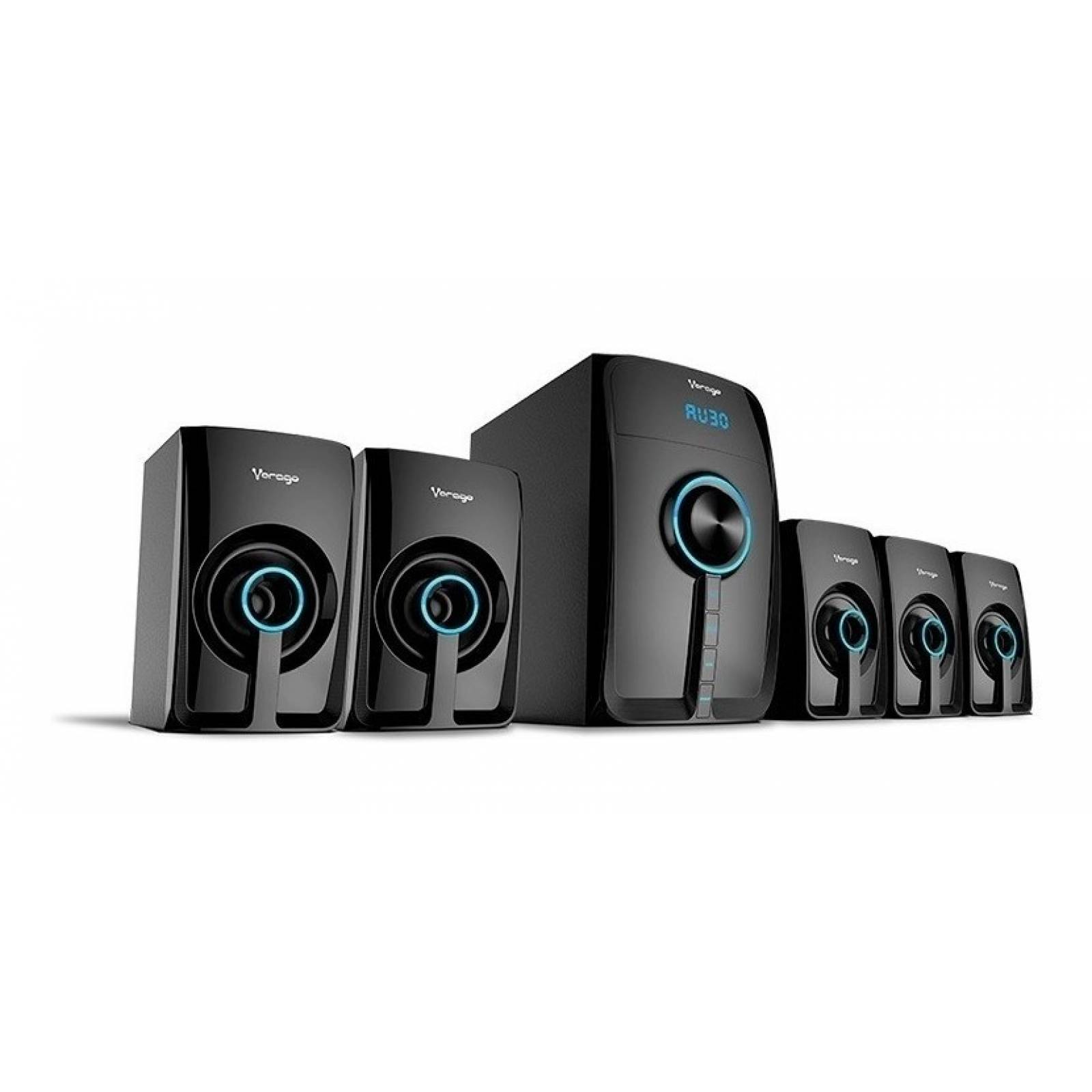 Bocinas 5.1 Canales Vorago Spb-500 Bluetooth 3.0 Negras Usb