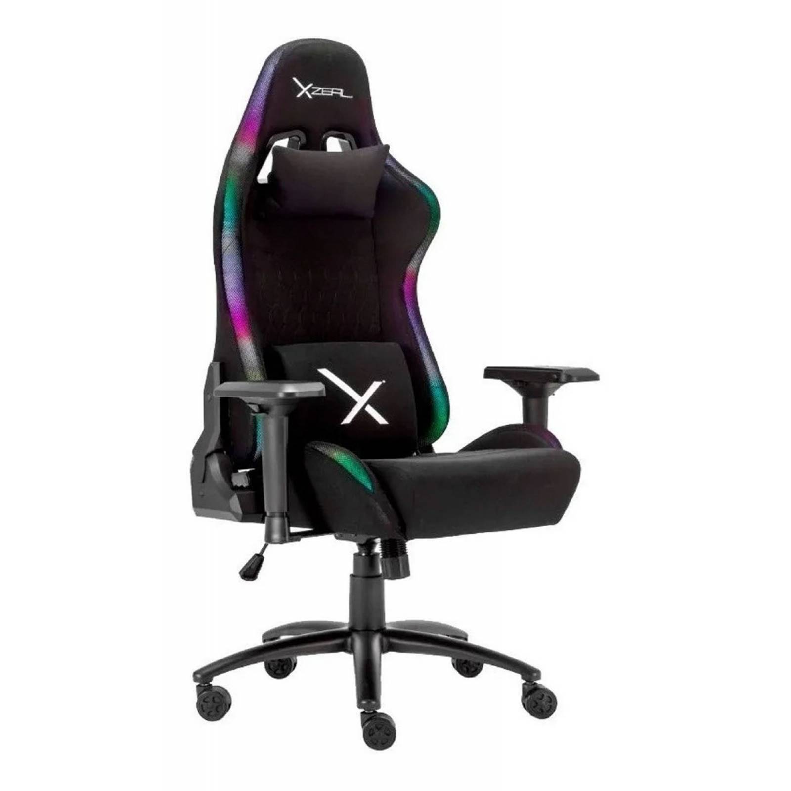 SILLA GAMER XZEAL NEG/RGB ACERO, ALTO DESEMPEÑO (XZSXZ15B)