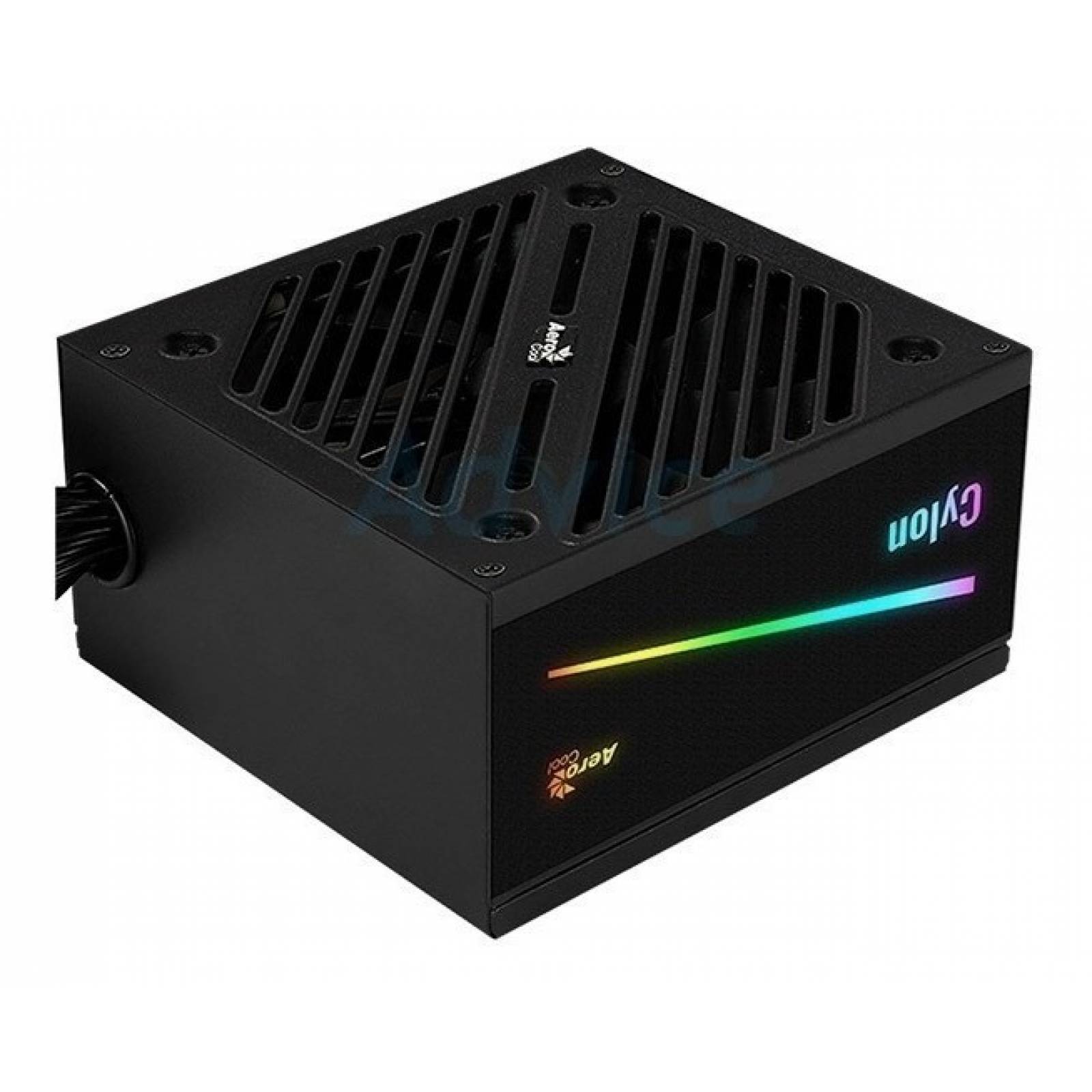 Fuente De Poder Gamer RGB 600w Aerocool Cylon Rgb 80 Plus Bronze