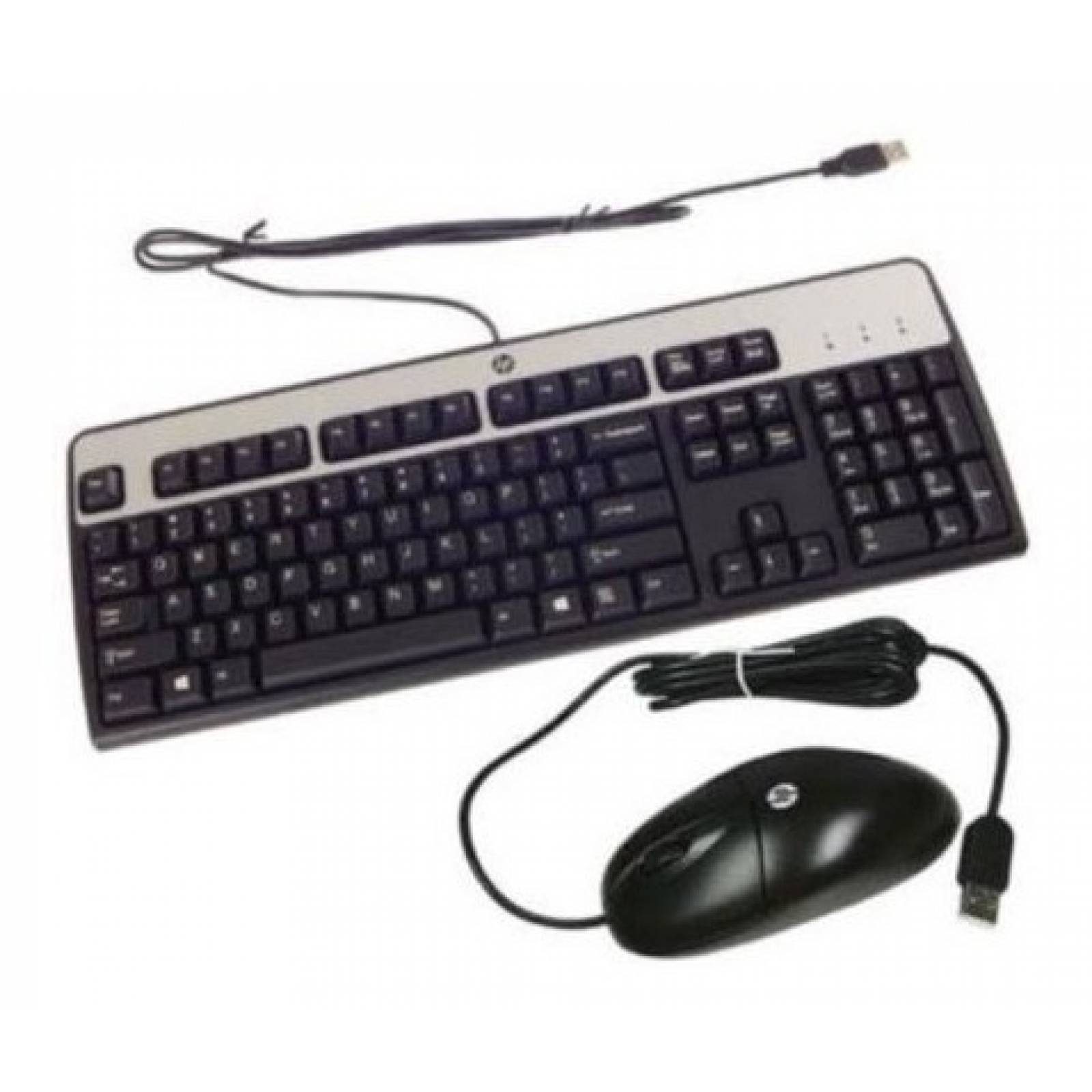 Kit Teclado Y Mouse Hp Empresarial Pc Usb 631341-b21 /v /vc