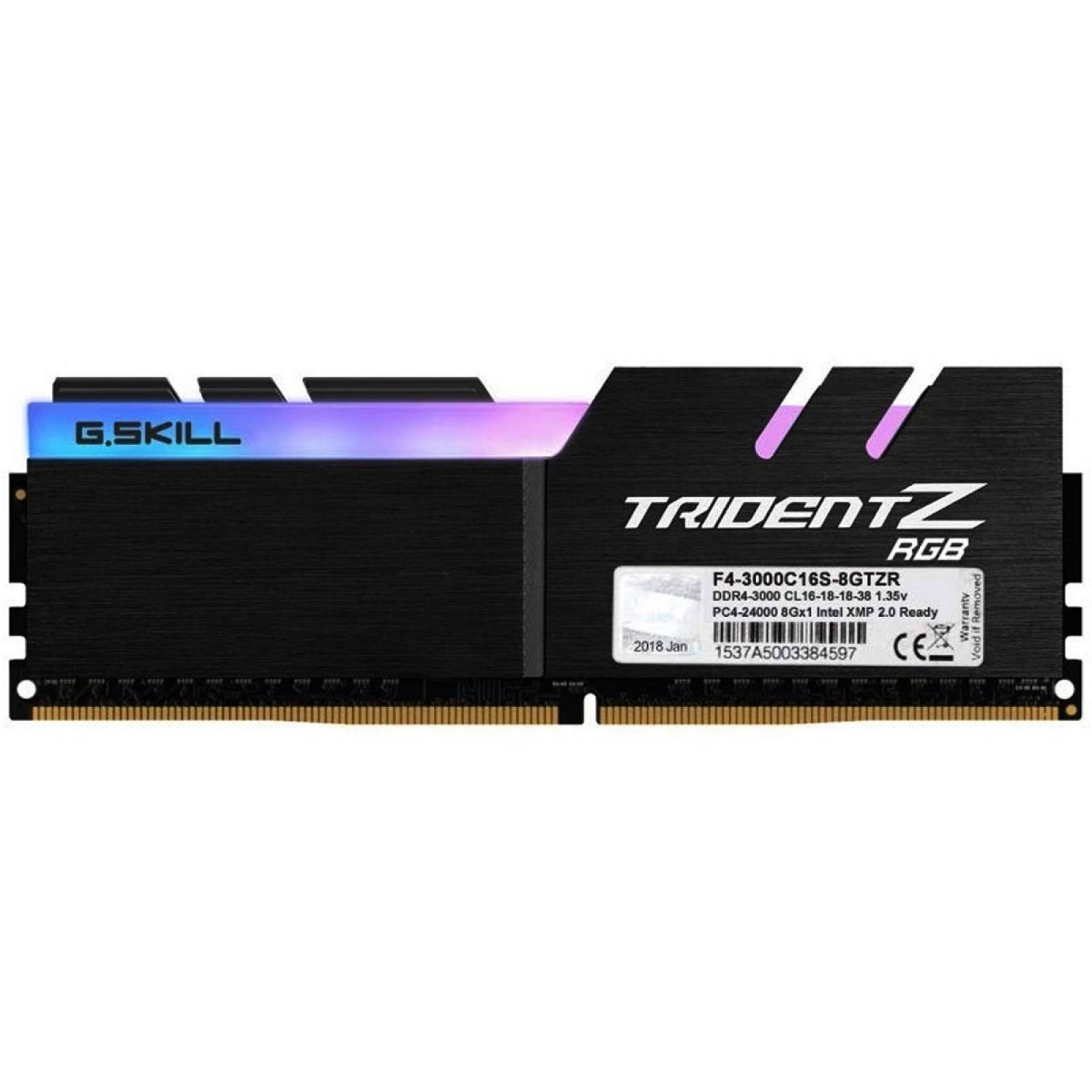 Memoria Ram Ddr4 8gb 3000mhz G.skill Trident Z Rgb