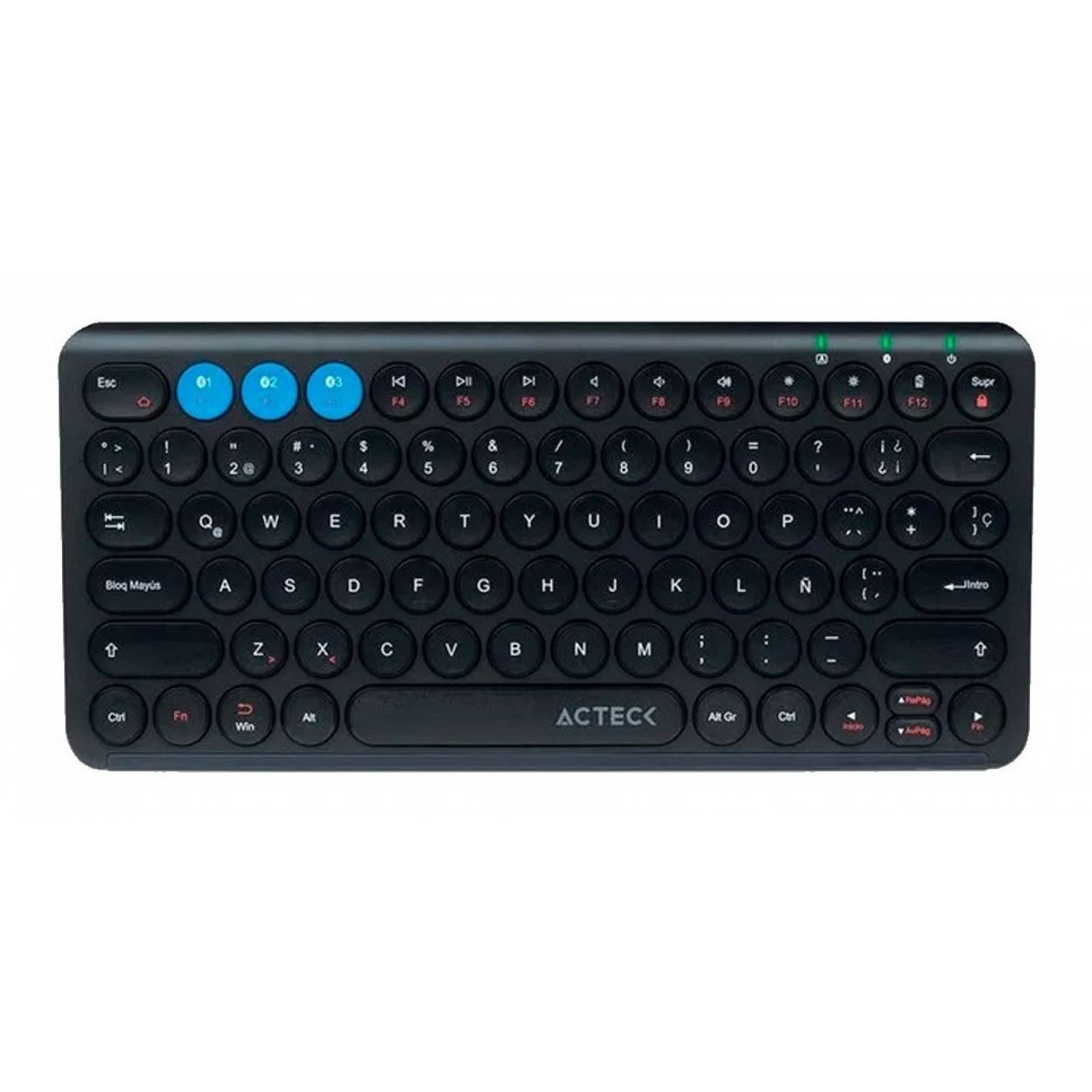 Teclado Multidispositivo Acteck, Inalámbrico, Bluetooth