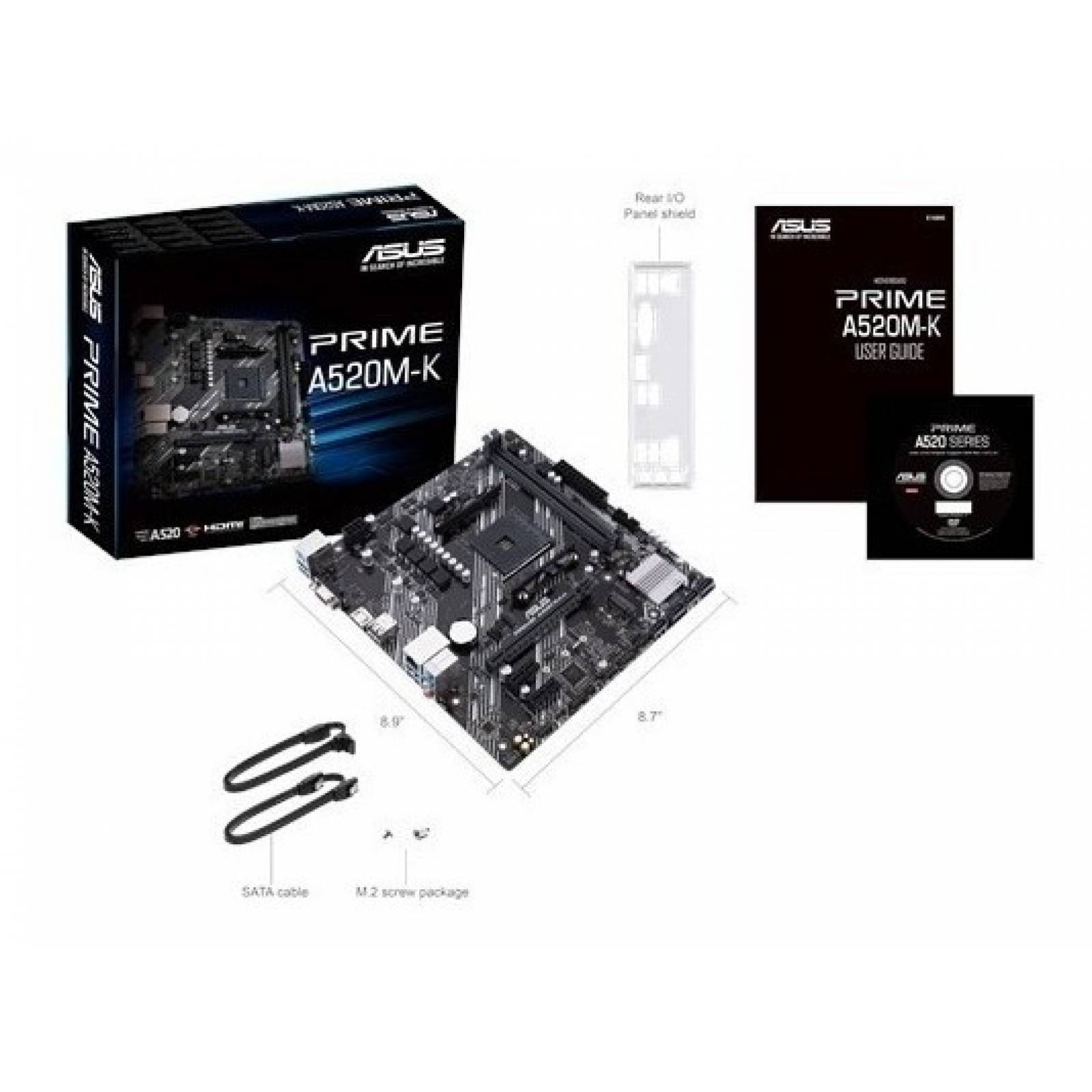 Tarjeta Madre Asus Prime A520m-k Am4 Ddr4 Micro Atx