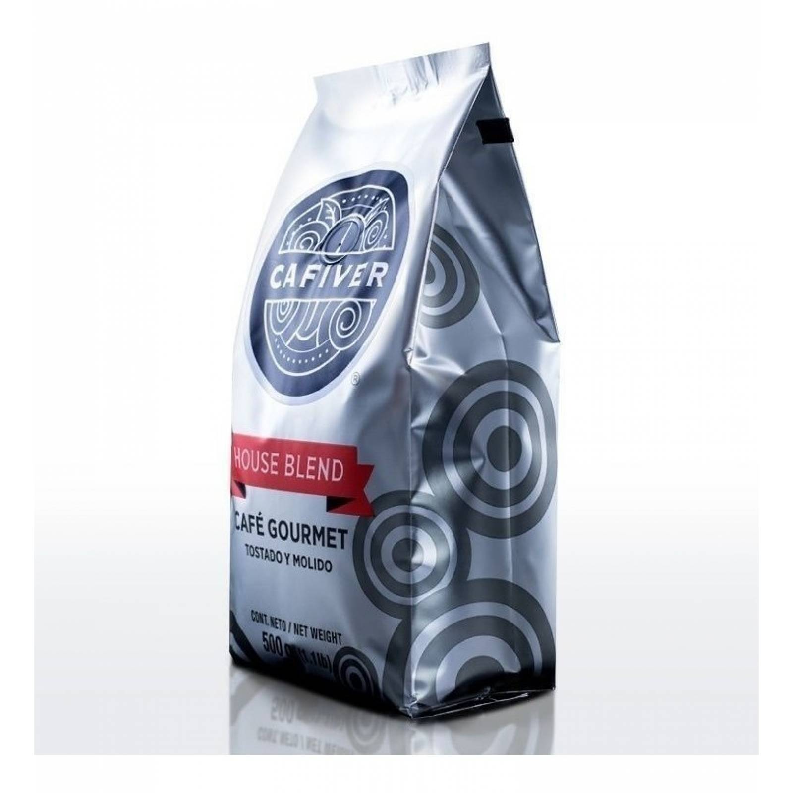 Café Cafiver House Blend Tostado Y Molido 500 G.(paq.2)