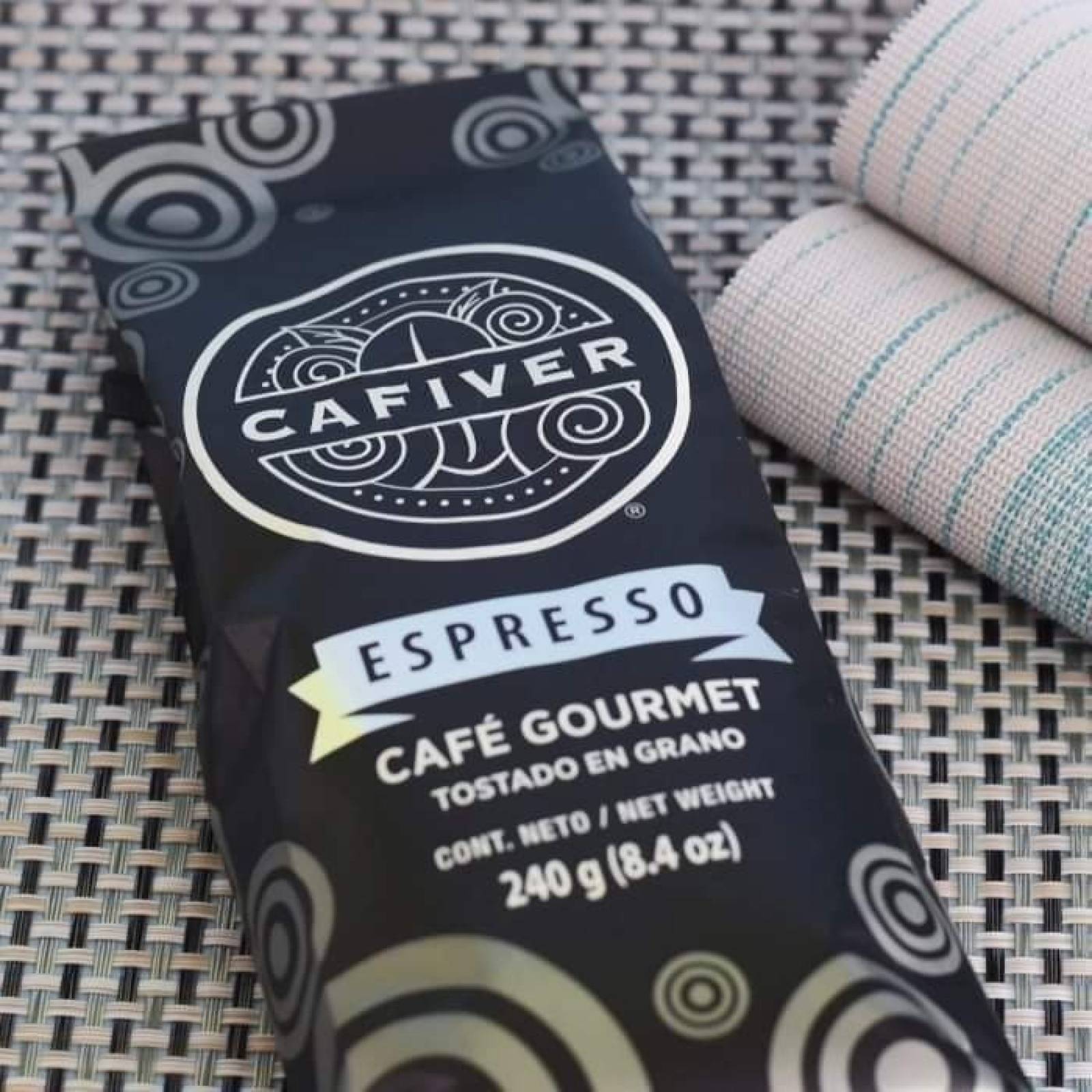 Café Cafiver Espresso Tostado En Grano 240 G. (paq.3)