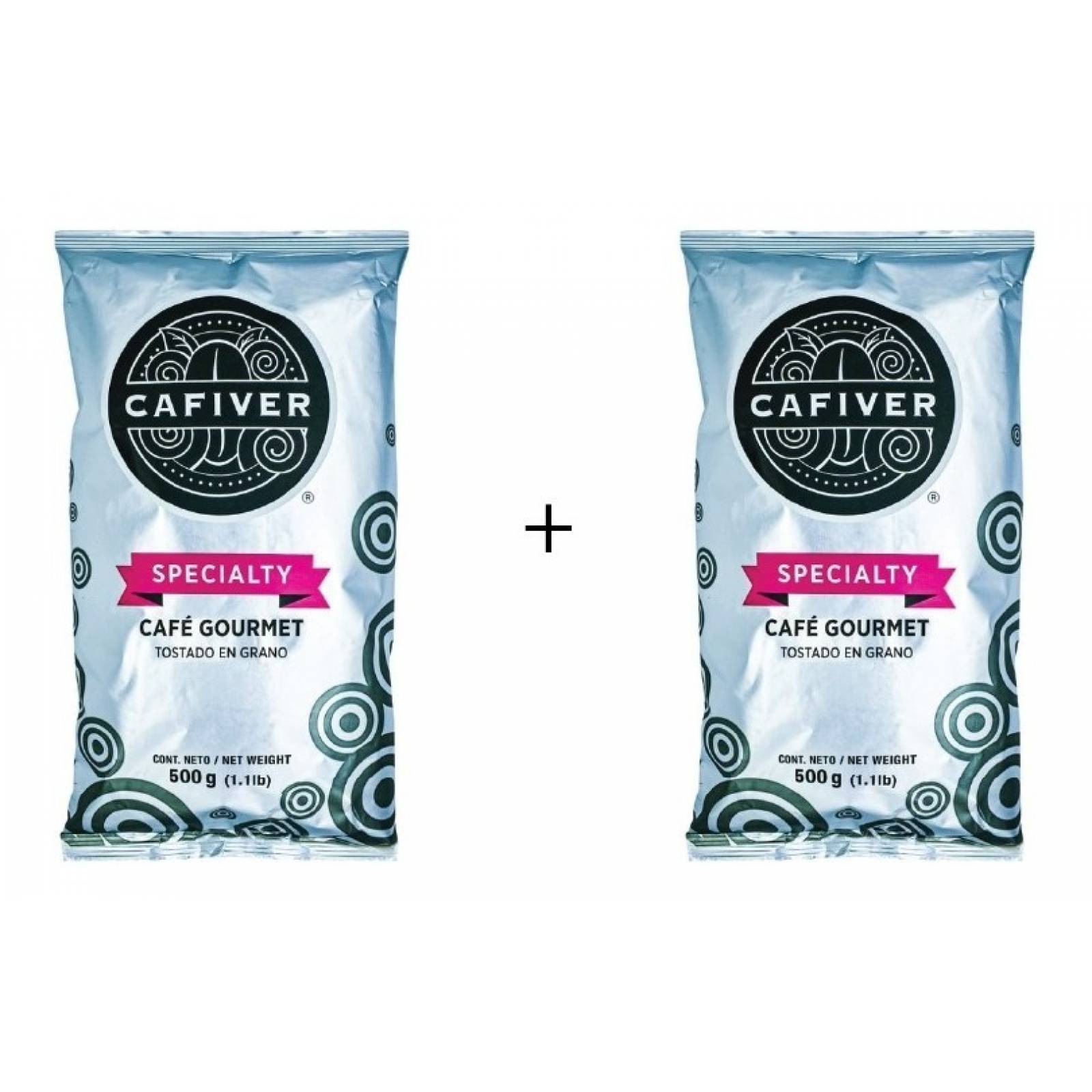Cafiver Specialty, Café Tostado Molido C/cafeína 500g(paq.2)