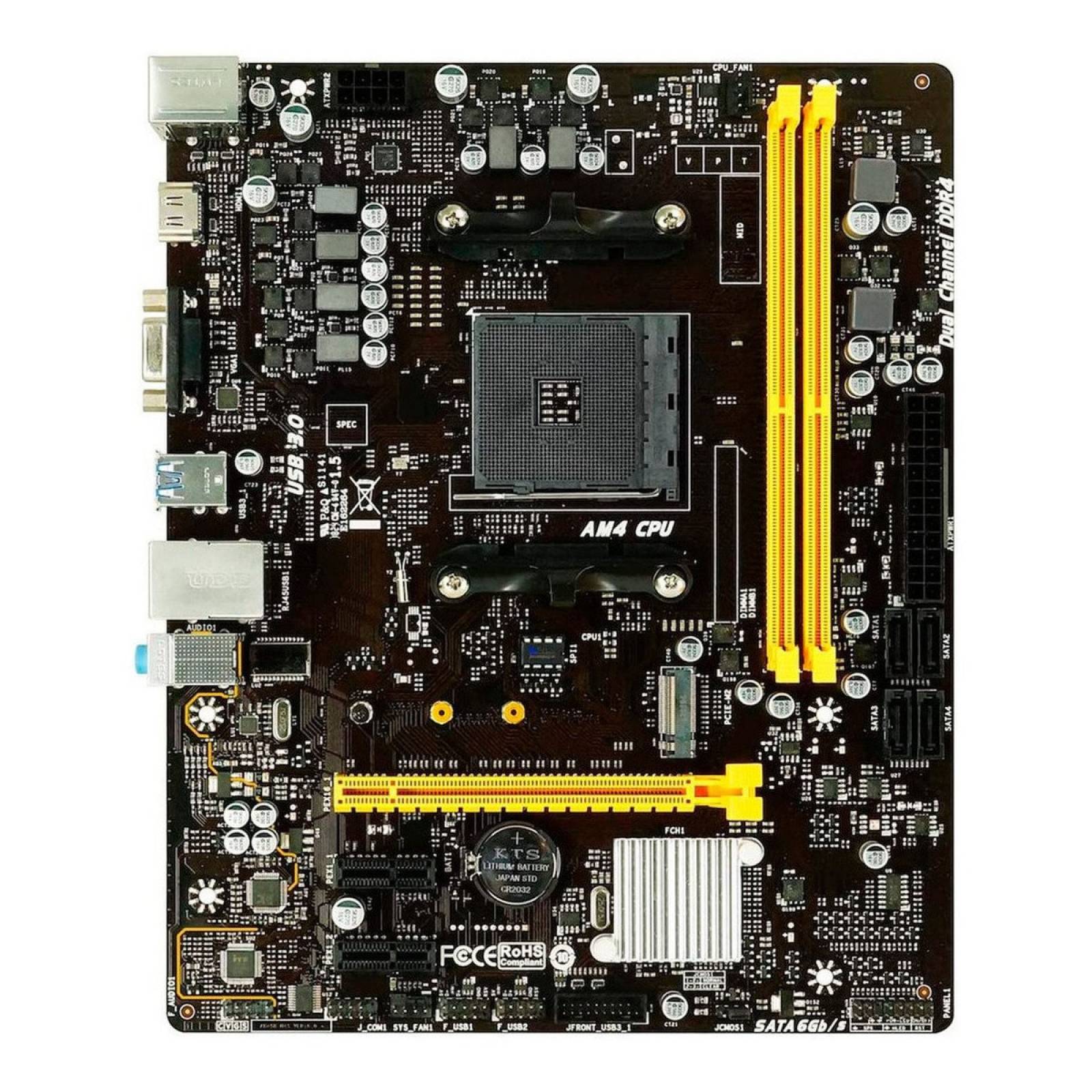 Tarjeta Madre B450 Biostar B450mh Para Ryzen Am4