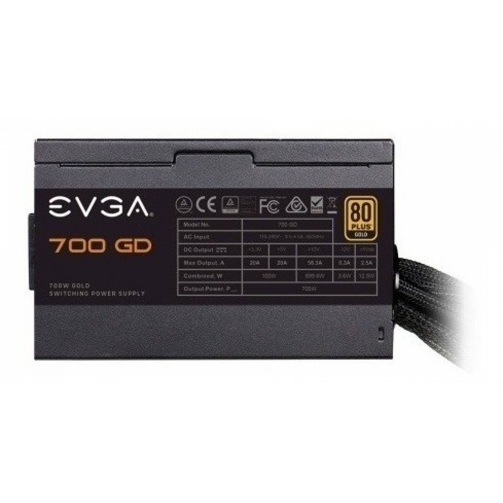 Fuente De Poder Evga 700gd 700w 80gold 100 Gd 0700 V1 /v /vc