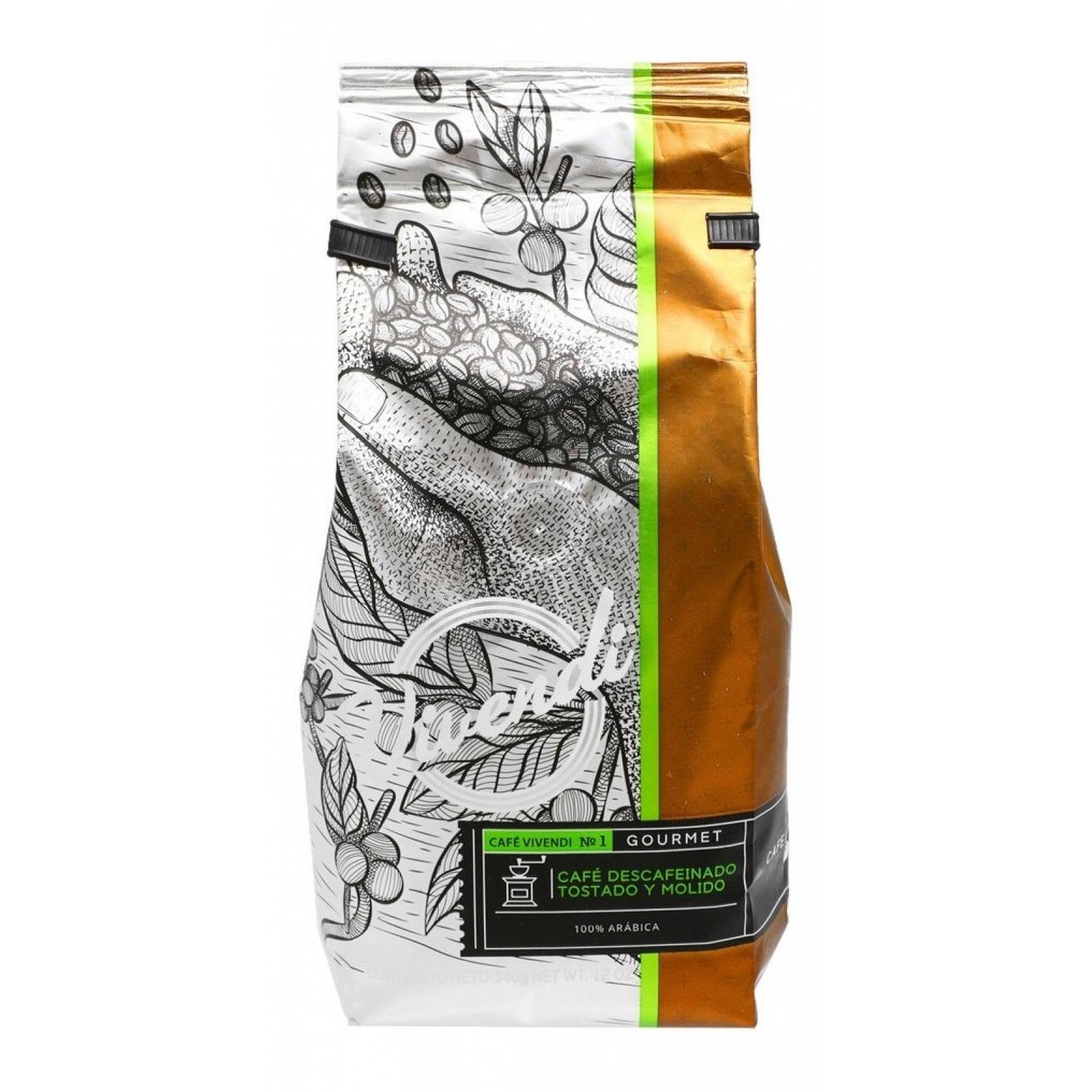 Cafe Molido Descafeinado Vivendi 340gr, Tipo Gourmet
