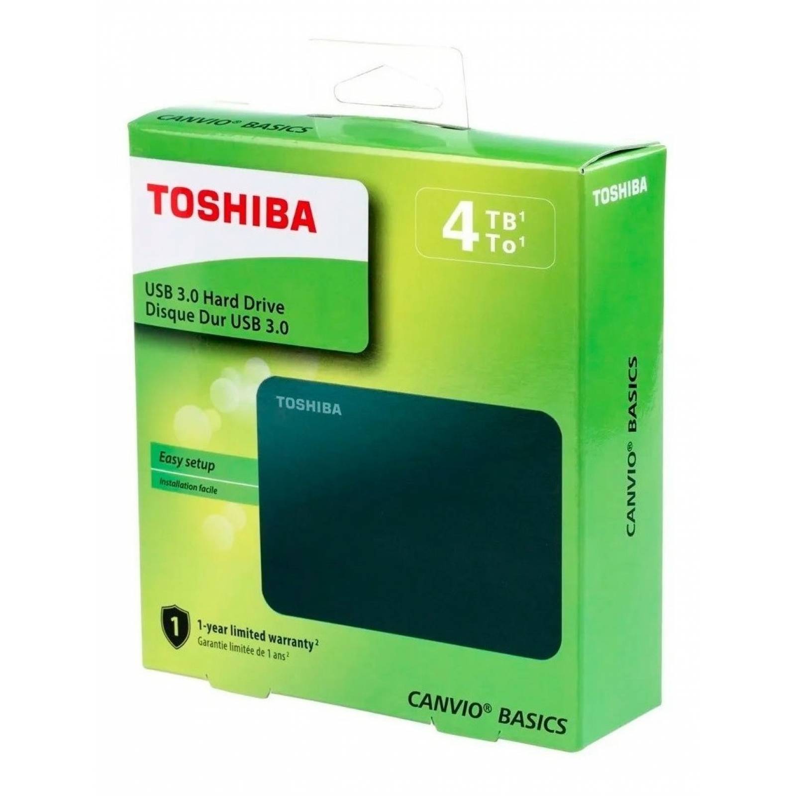 Disco Duro Externo 4tb Portatil Canvio Basic 2.5 Toshiba