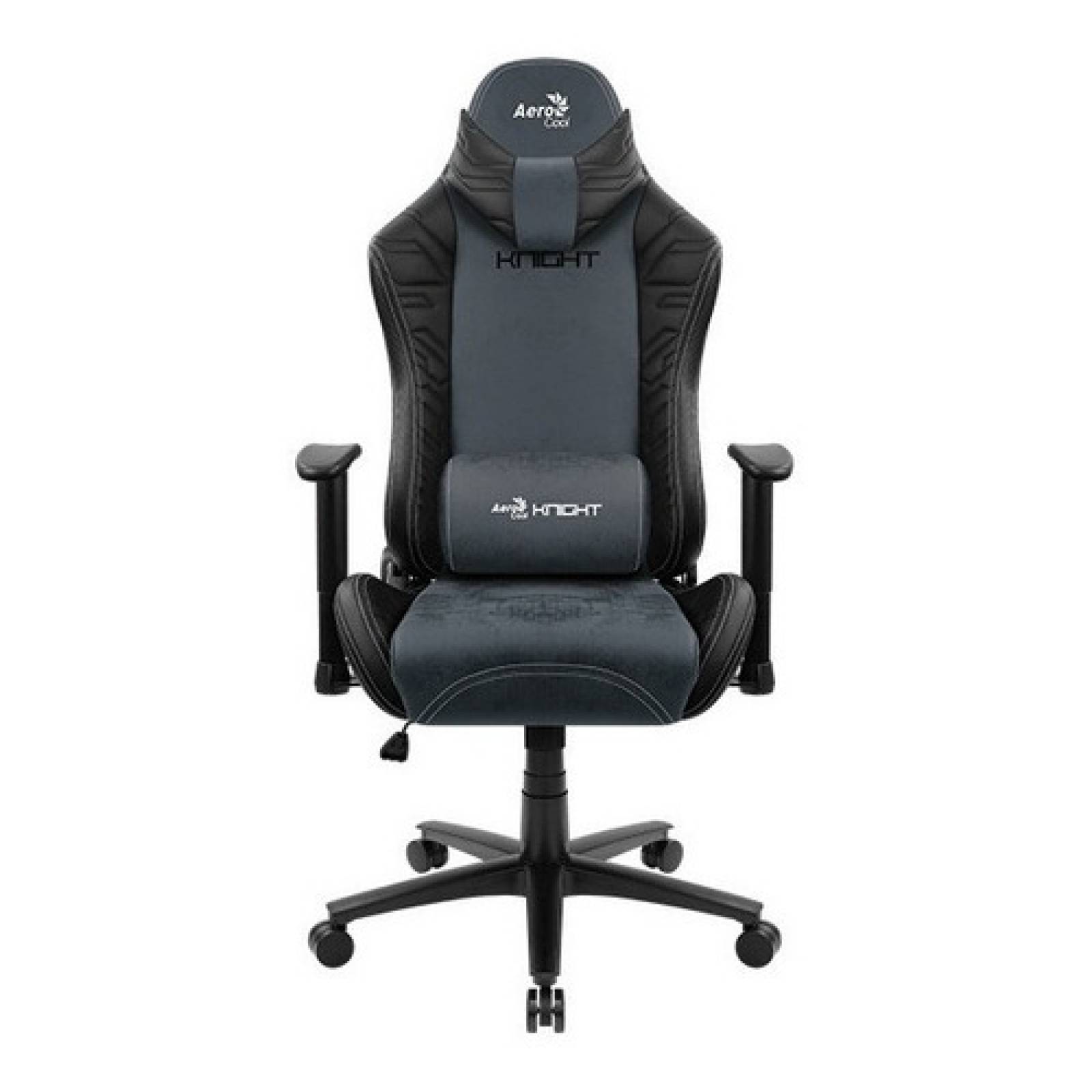 Aerocool Silla Gamer Knight Aerosuede, 150kg, Negro/azul