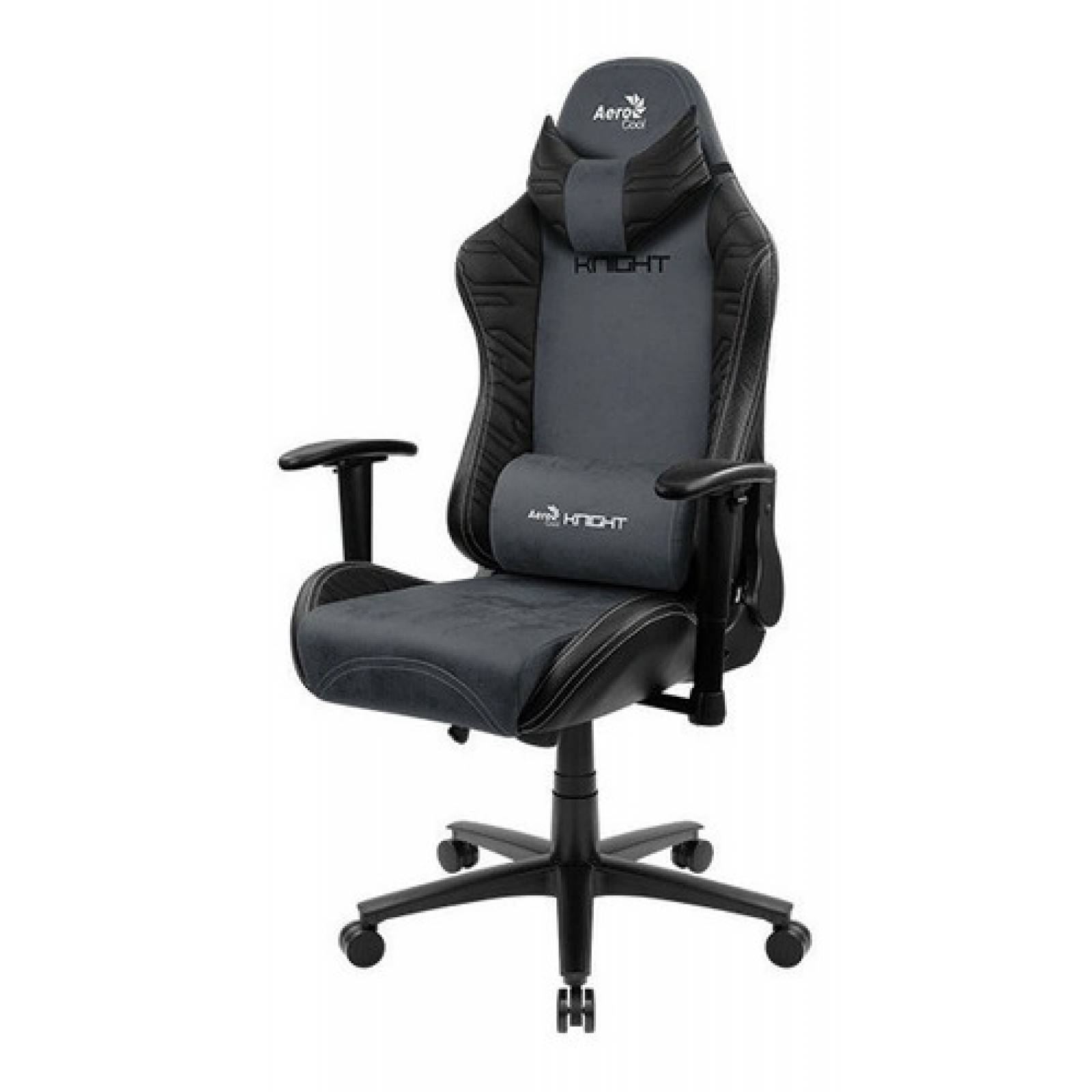 Aerocool Silla Gamer Knight Aerosuede, 150kg, Negro/azul