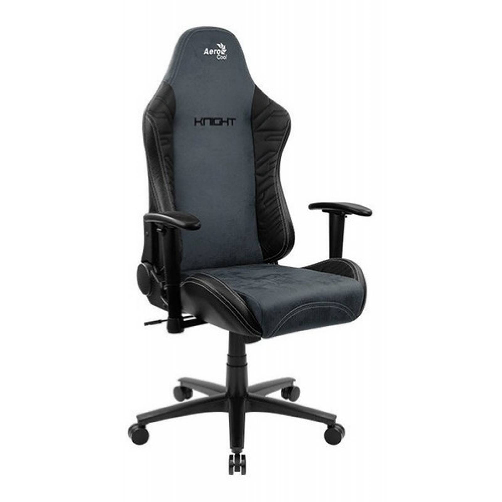 Aerocool Silla Gamer Knight Aerosuede, 150kg, Negro/azul