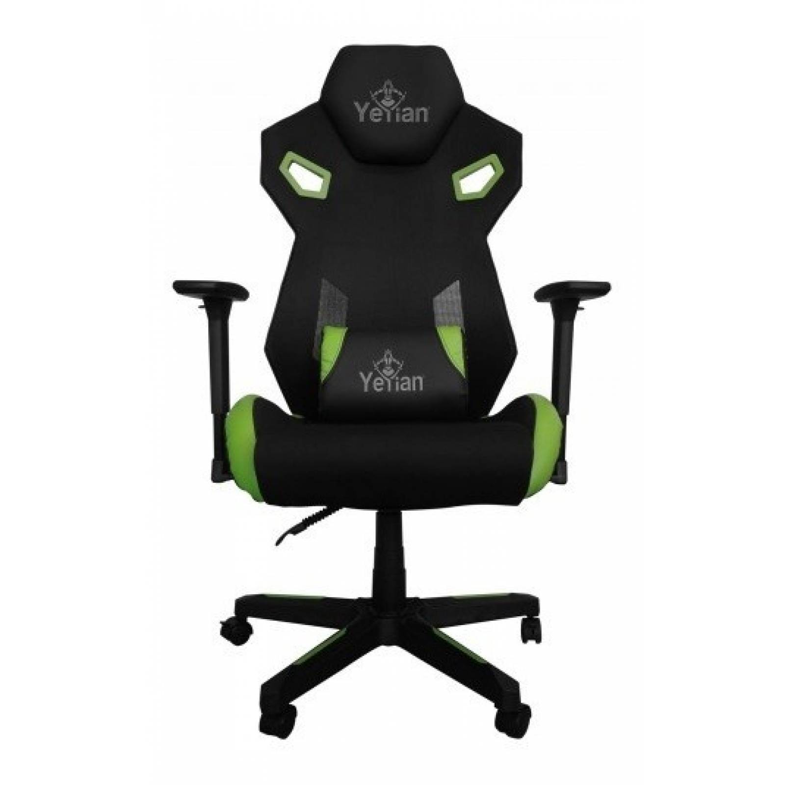 SILLA GAMER YEYIAN YFC-ECFL-01-GR, DRAKKAR,MALLA TEXTIL,HAST150K VERDE
