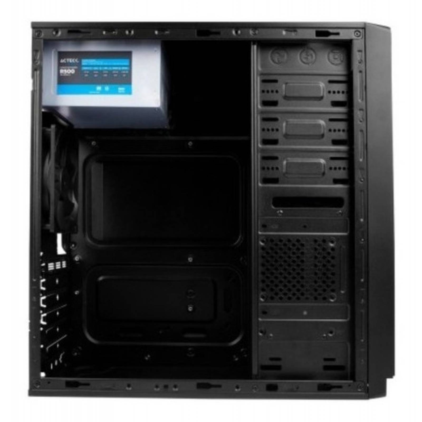 Gabinete Acteck Ac-932585 Usb 3.0 Fuente De 500w Negro /vc