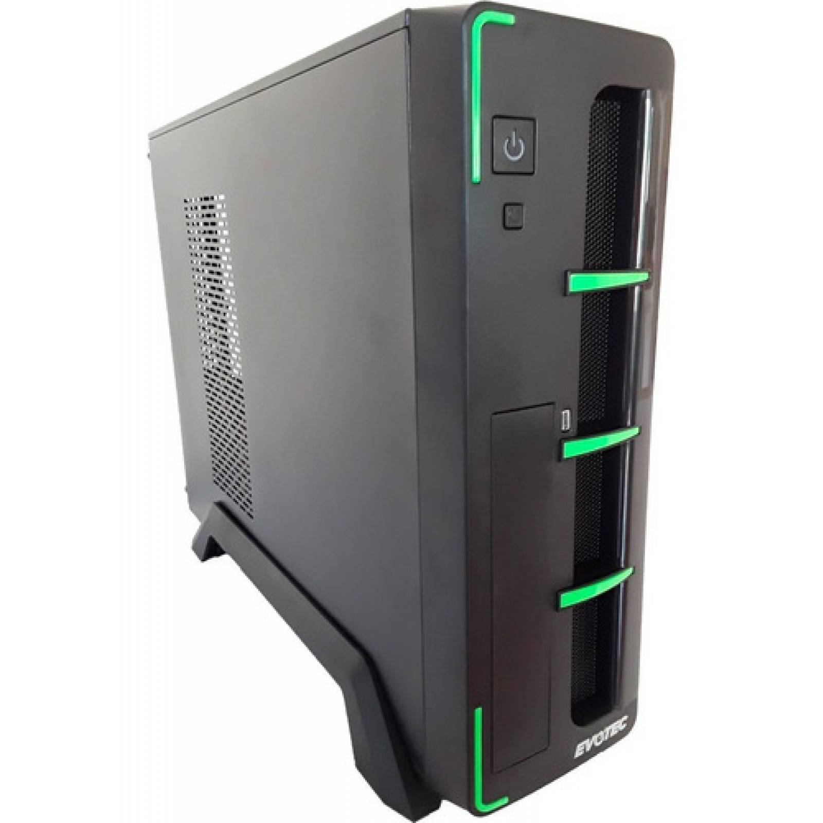 Gabinete Gamer Evotec Pc Micro Atx Fuente 600w Slim Ev1010