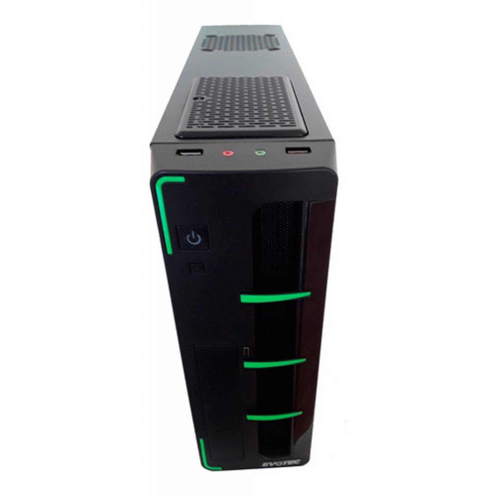 Gabinete Gamer Evotec Pc Micro Atx Fuente 600w Slim Ev1010