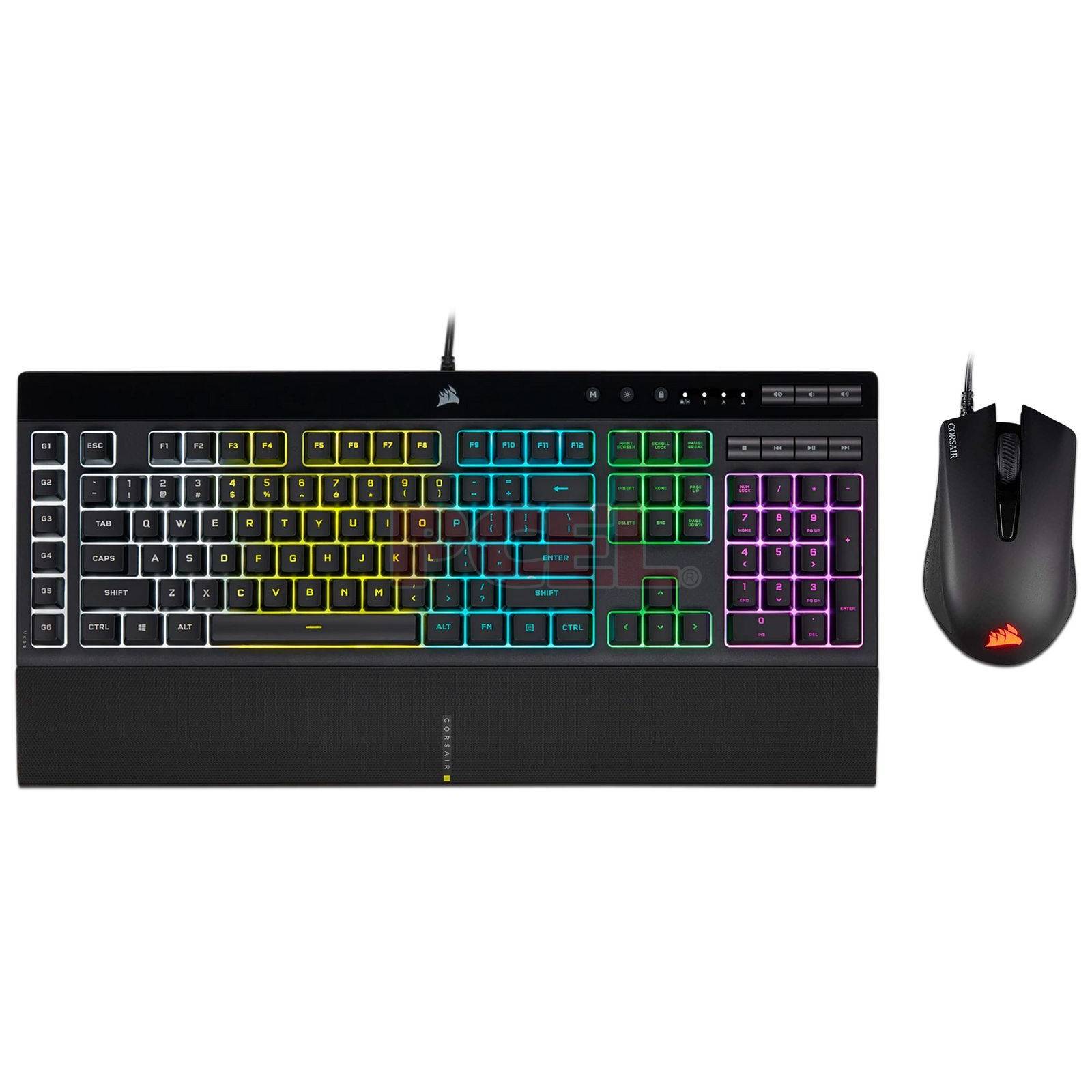 Combo Teclado Y Mouse Corsair K55 Rgb Pro Y Harpoon Rgb Pro