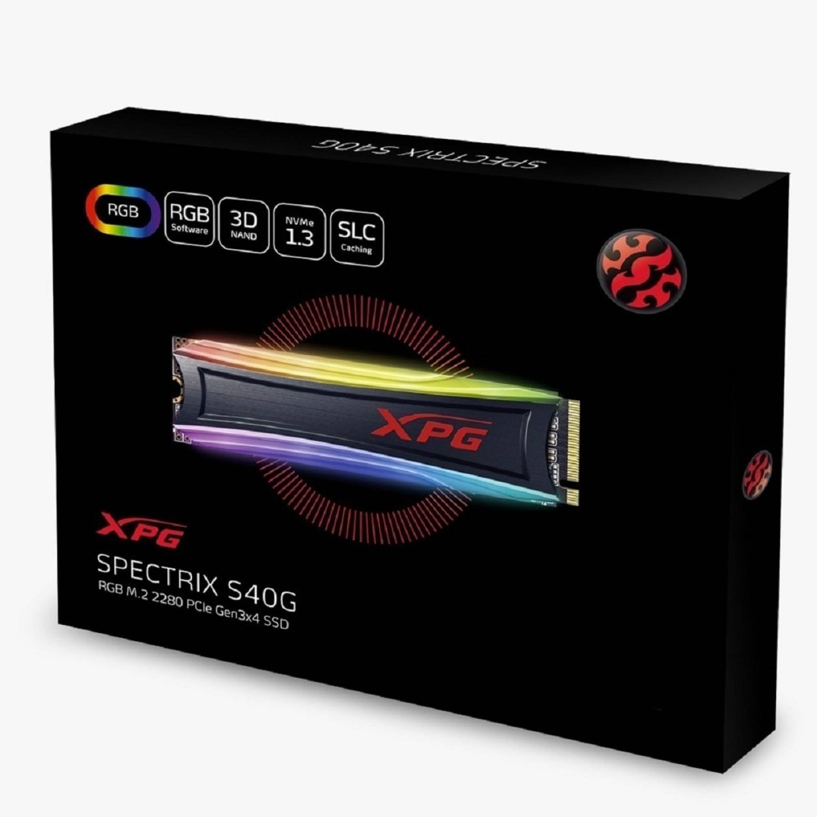 Ssd Xpg Spectrix S40g, 512gb, Pci Express 3.0, M.2
