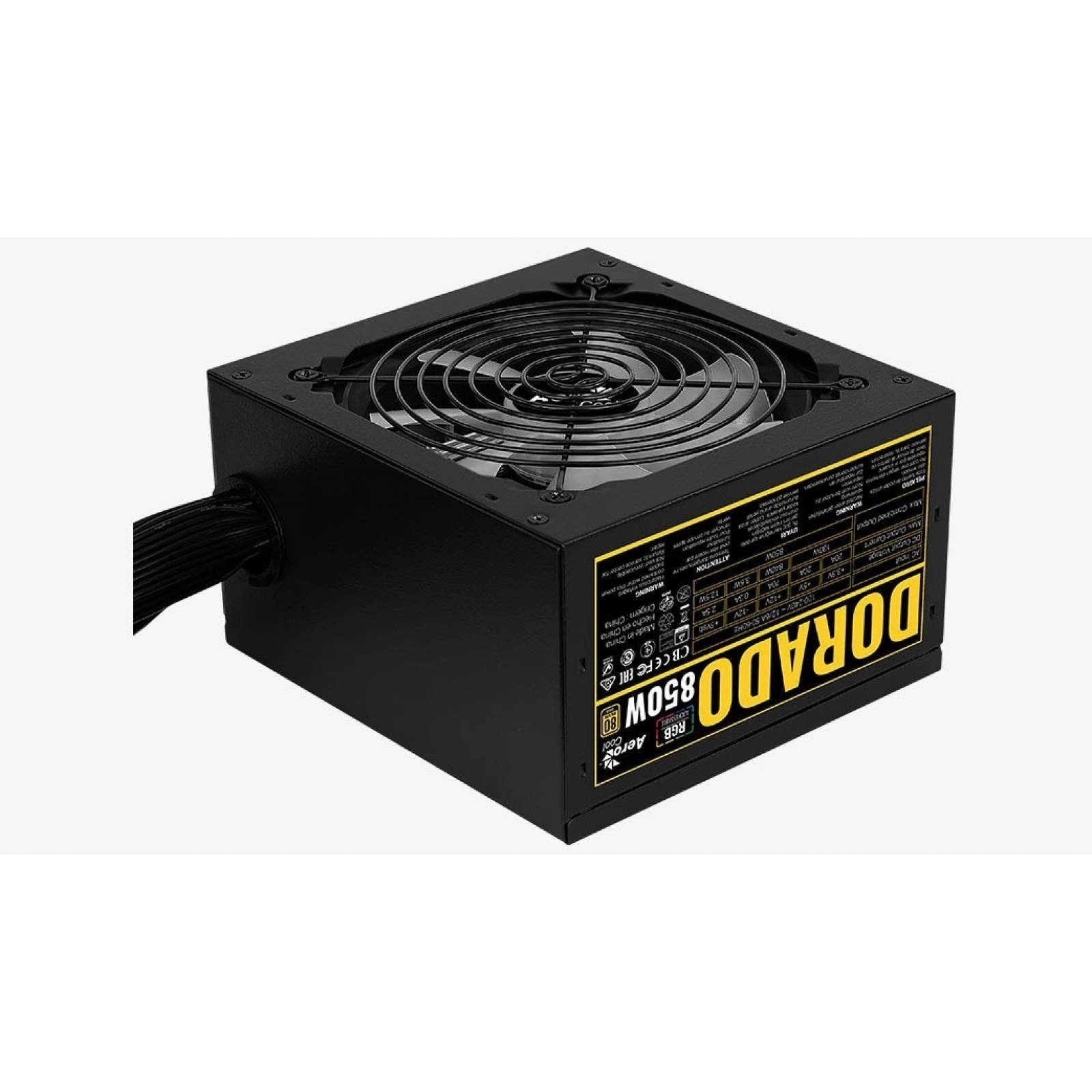 Fuente De Poder Aerocool Dorado 850w 80 Plus Gold