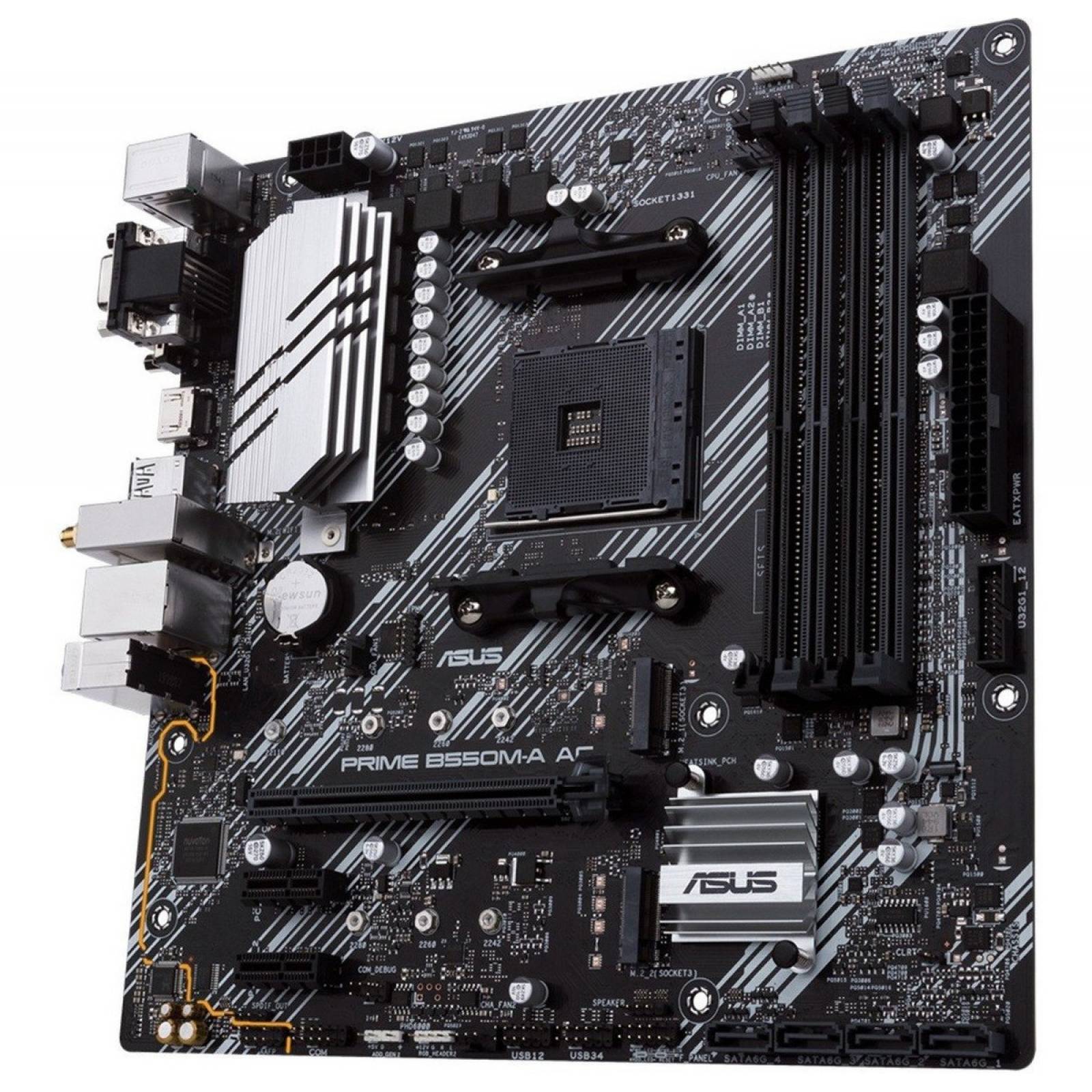 Tarjeta Madre Asus Prime B550m-a Ac Am4 Micro Atx
