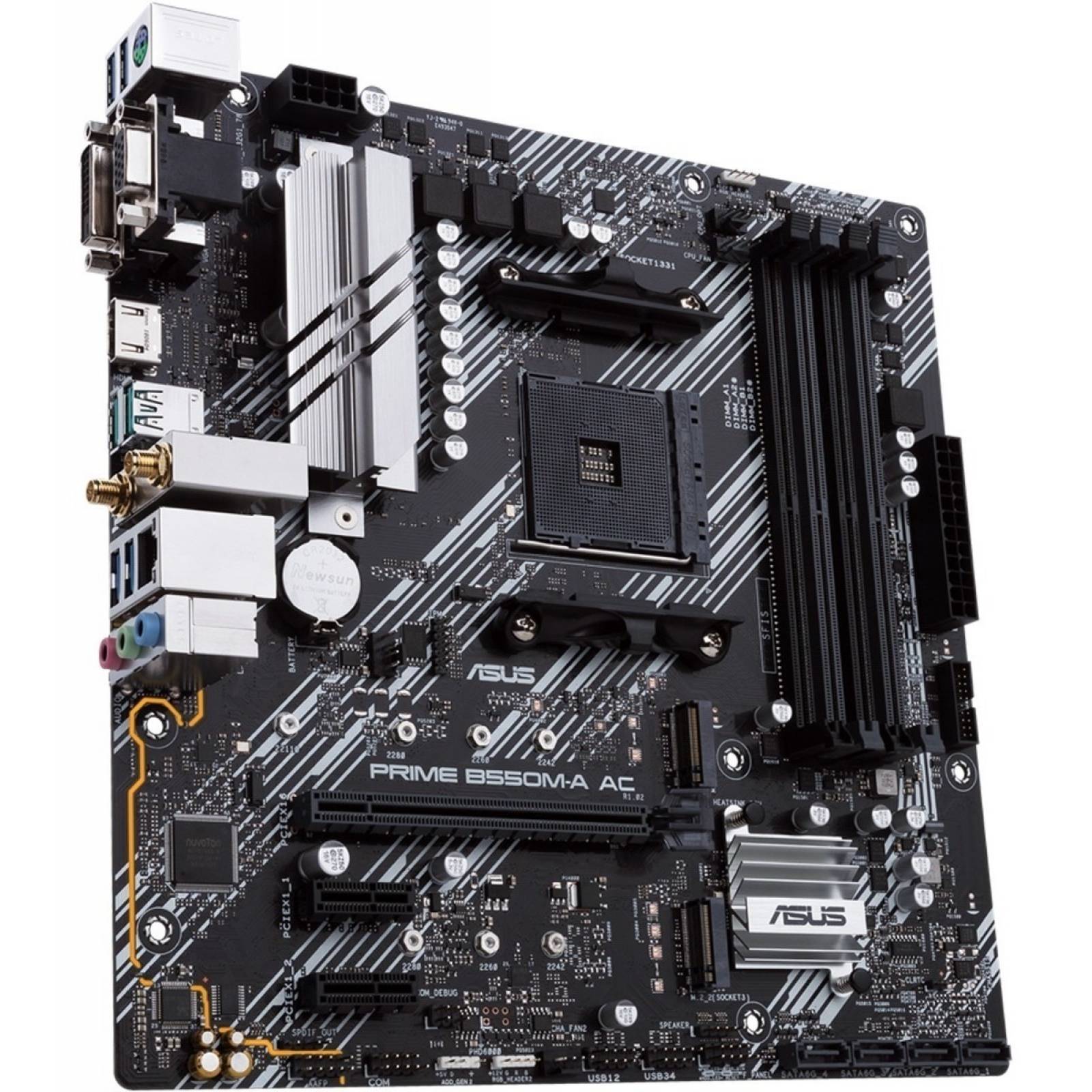 Tarjeta Madre Asus Prime B550m-a Ac Am4 Micro Atx