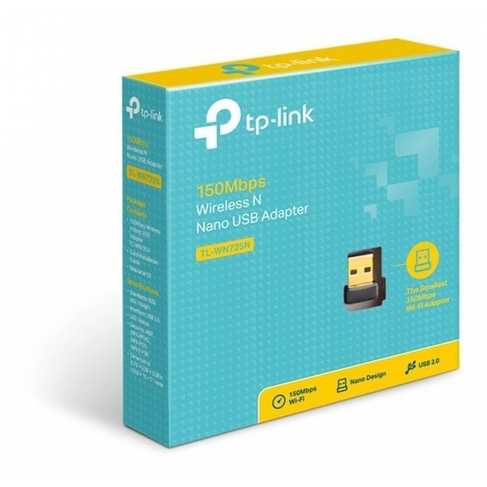 Adaptador Nano De Red Inalambrica Usb Tp-link Tl-wn725n Wifi