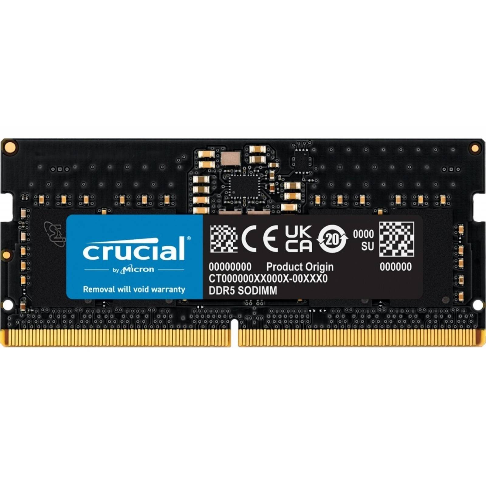 Memoria Ram Crucial 8gb Ddr5 4800mhz Cl40 Sodimm - Laptop