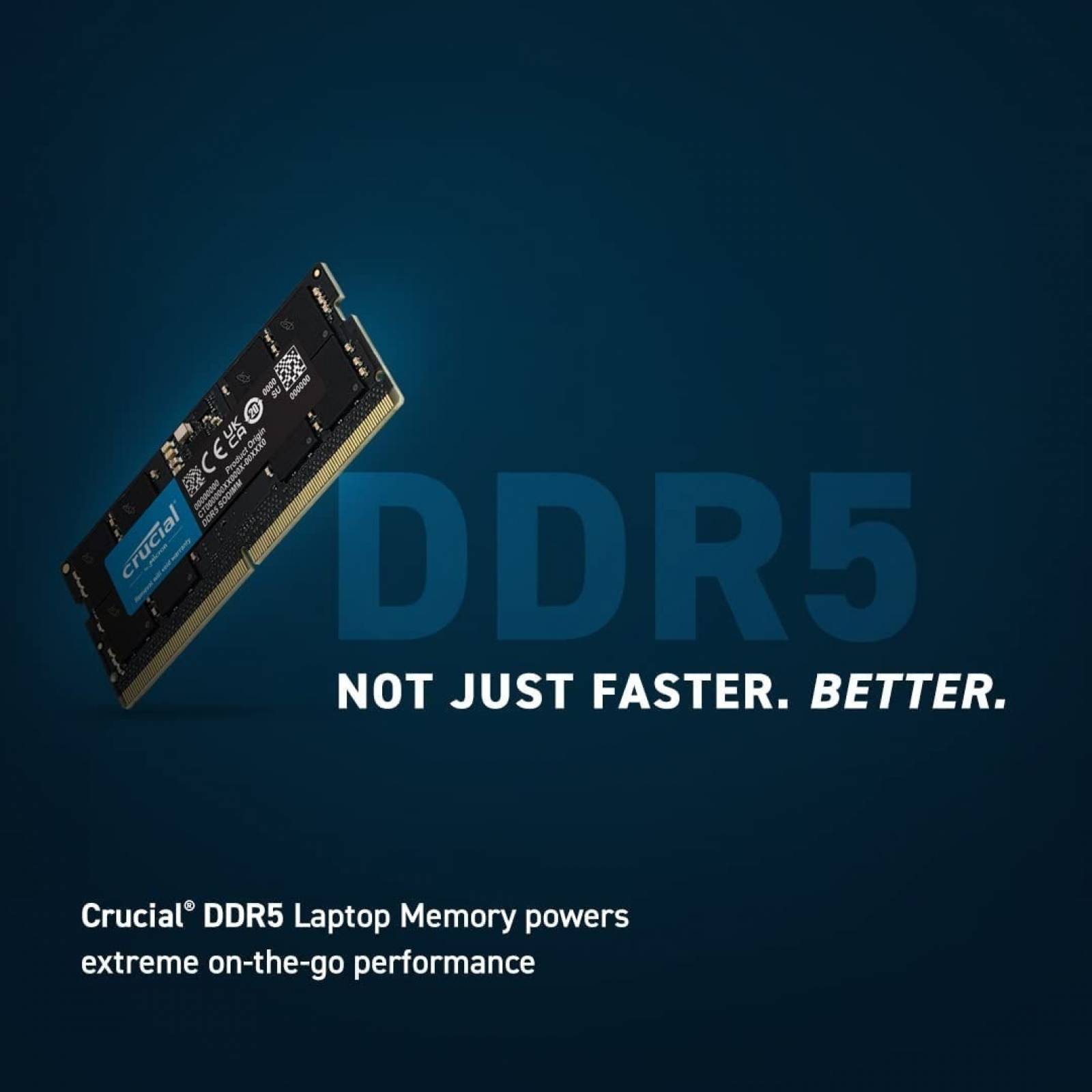 Memoria Ram Crucial 8gb Ddr5 4800mhz Cl40 Sodimm - Laptop