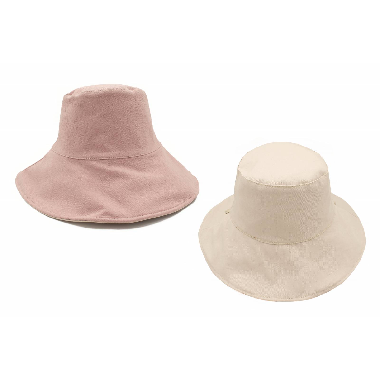 INVIGORATE, Gorro bucket, textura al tacto, doble vista, color rosa.