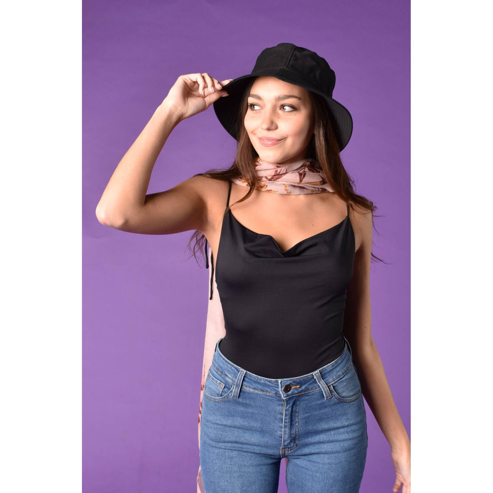 INVIGORATE, Sombrero bucket, color negro, unisex.